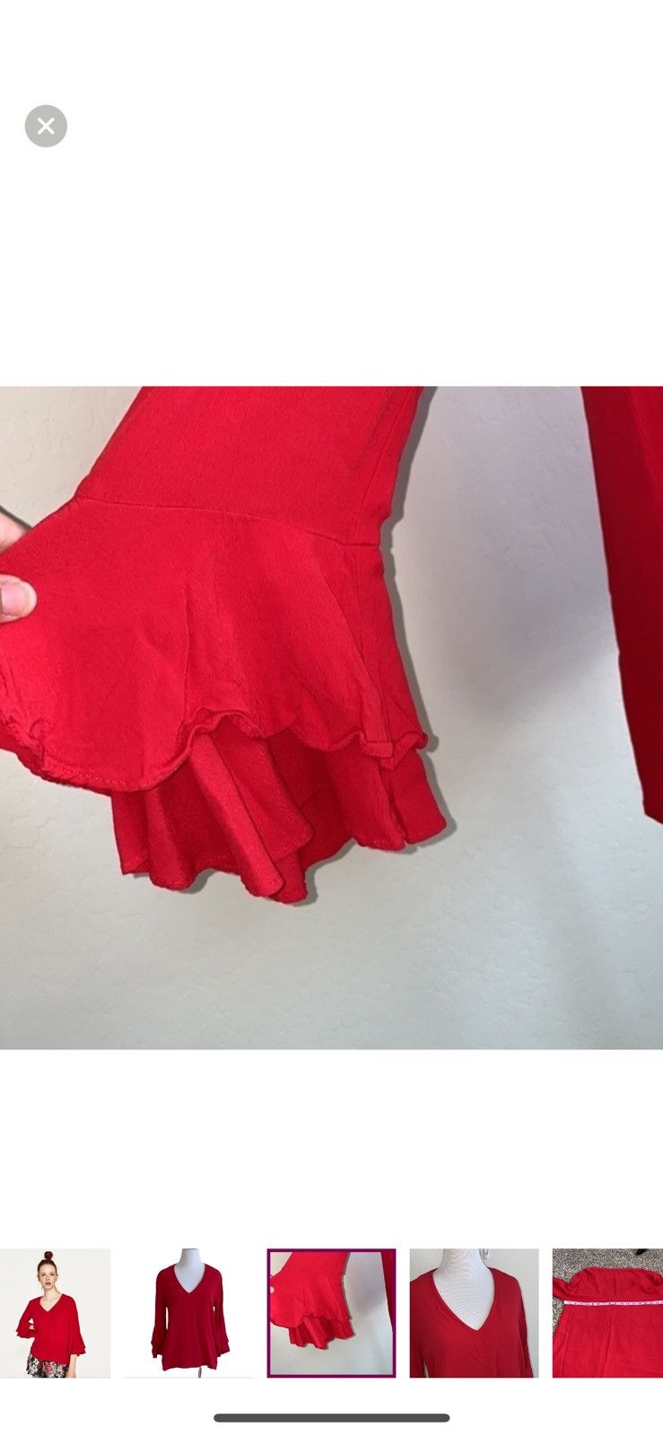 Zara Zara small ruffle sleeves blouse Size S / US 4 / IT 40 - 4 Thumbnail