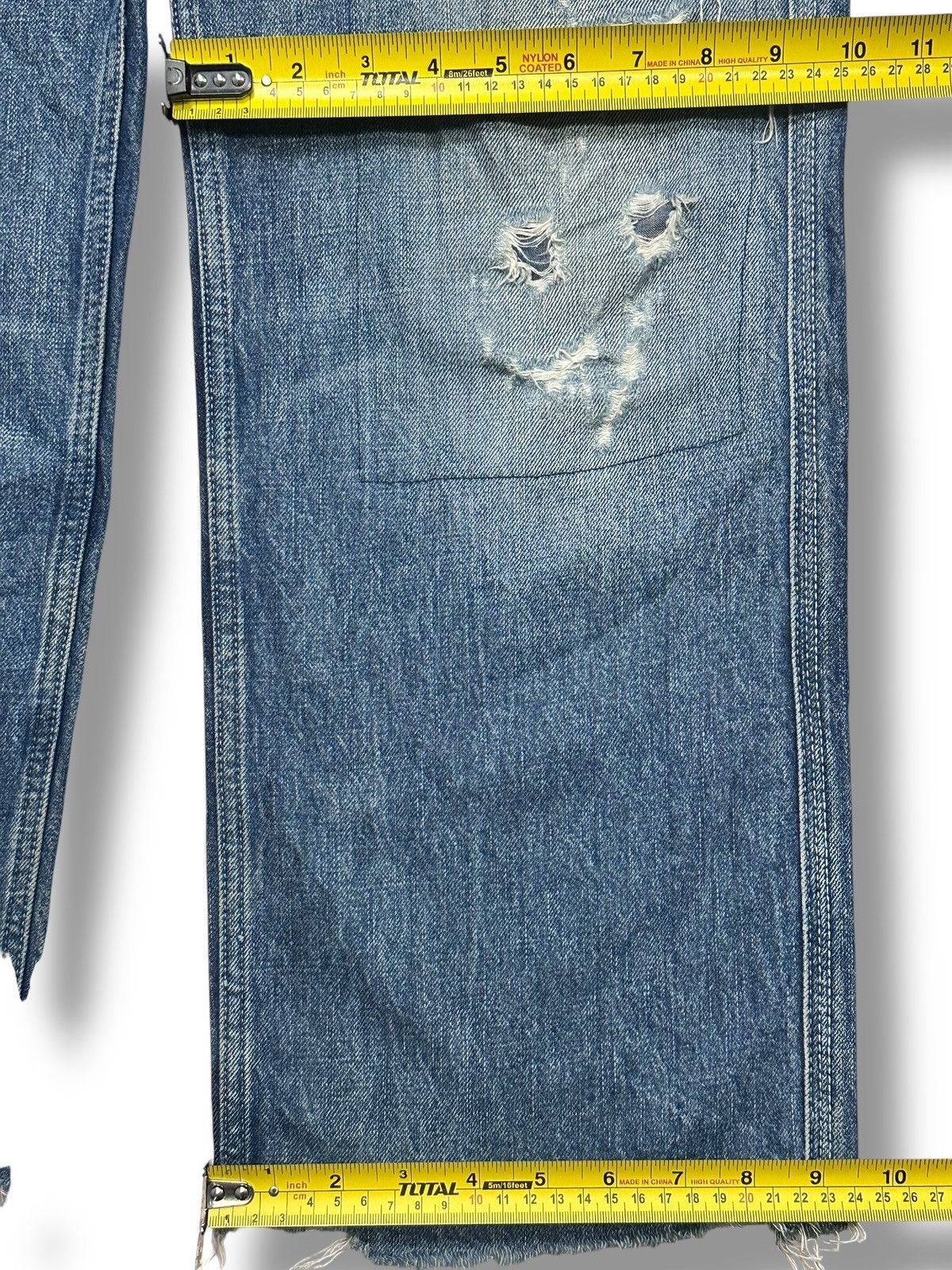 Diesel Vintage Diesel Distressed Ripped Jeans Straight With Faded Size US 34 / EU 50 - 18 Thumbnail