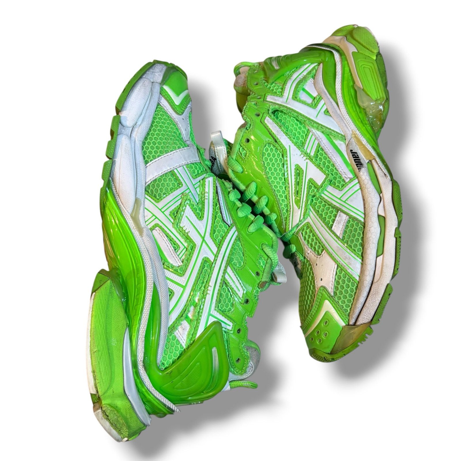 Balenciaga Size 9 - Balenciaga Runner Green White Track Sneakers Size US 9 / EU 42 - 2 Thumbnail