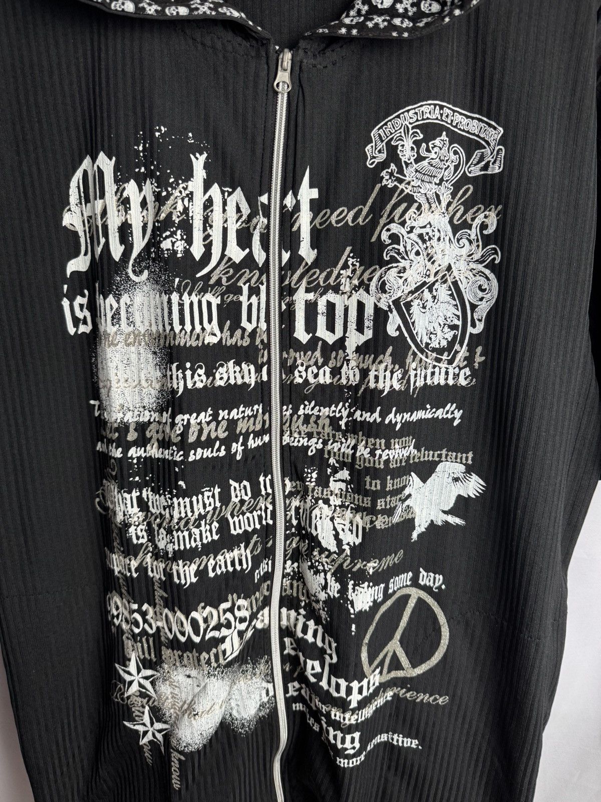 Hysteric Glamour × If Six Was Nine × Japanese Brand Japanese Poem Pino Bazzo Hoodie Shorts Sleeve Size US XL / EU 56 / 4 - 4 Thumbnail