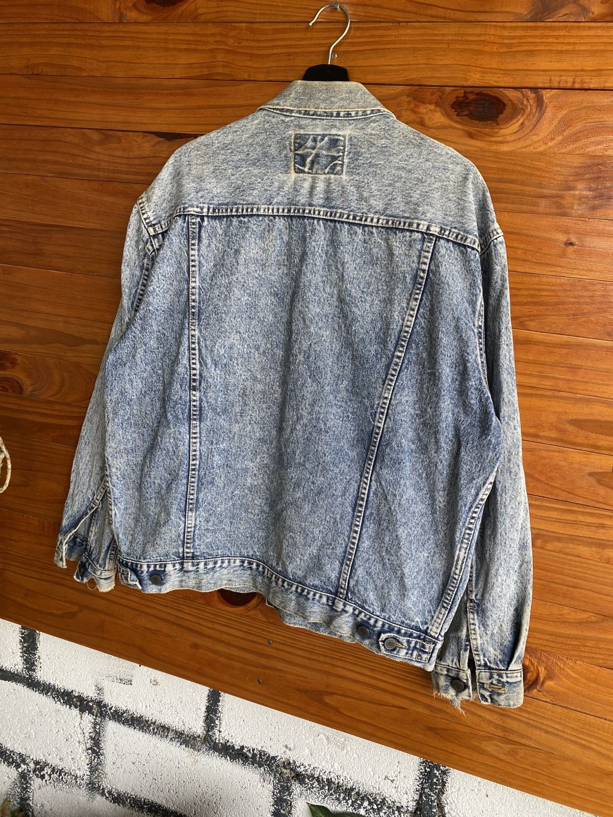 Vintage Vintage Bobson American Basic Acid Wash Denim Jacket 80s–90s Size US XL / EU 56 / 4 - 18 Thumbnail