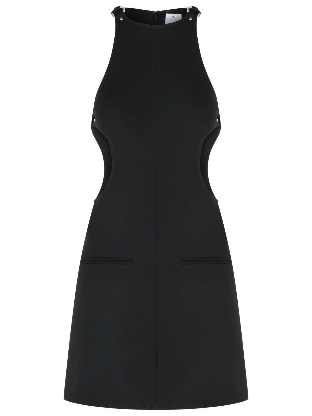 Courreges COURREGES Black Wool Blend Dress Size XS / US 0-2 / IT 36-38 - 1 Thumbnail