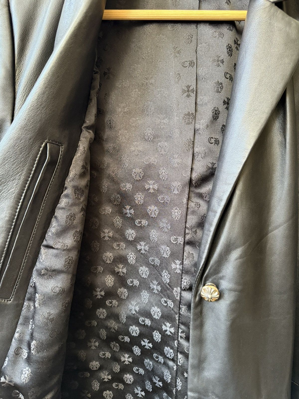 Chrome Hearts Chrome Hearts Black Leather Trench Size US M / EU 48-50 / 2 - 3 Thumbnail