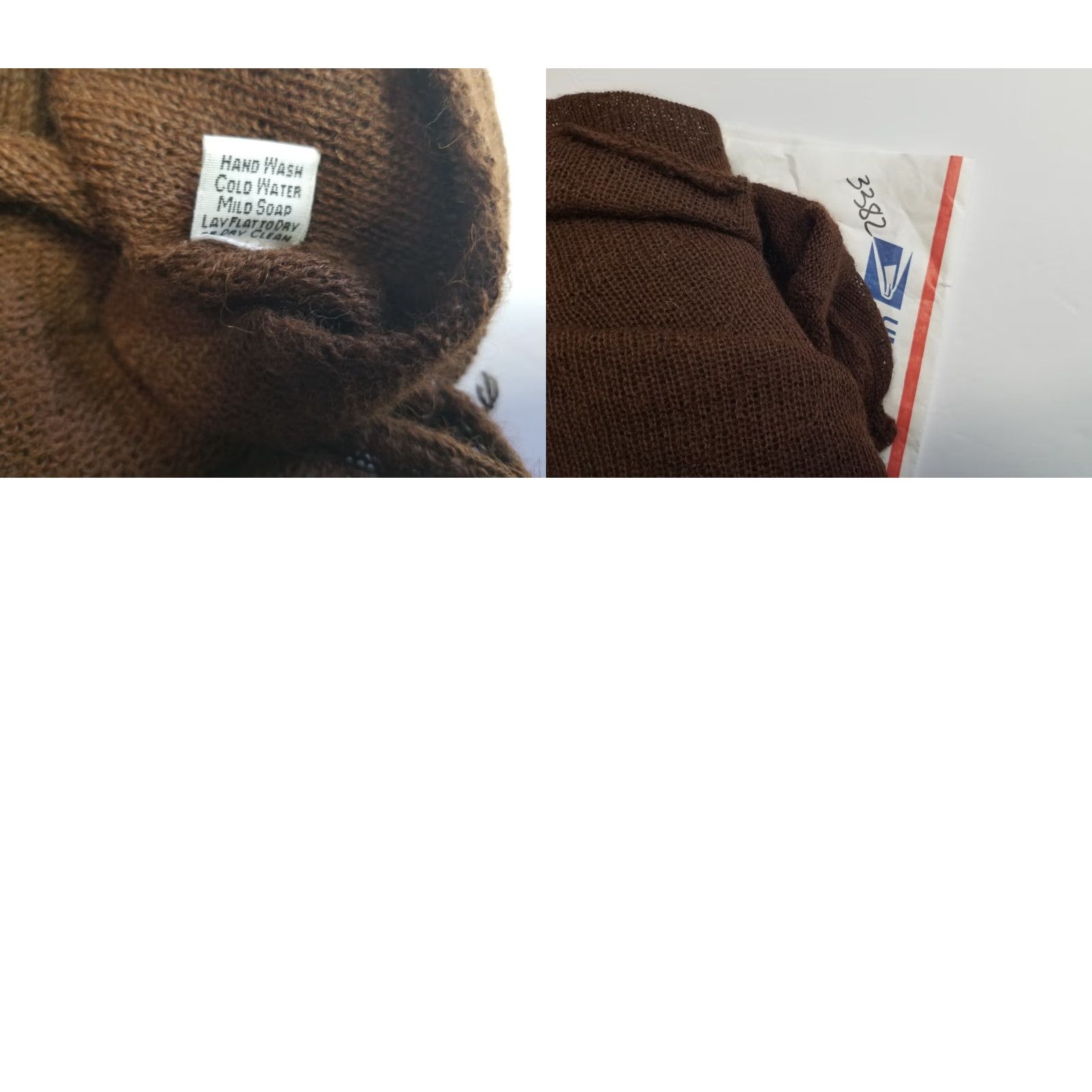 Vintage VINTAGE Origin Alpaca Handmade Sleeveless Brown Cowl Neck Top Peru Distressed S-M Pics Size S / US 4 / IT 40 - 9 Thumbnail