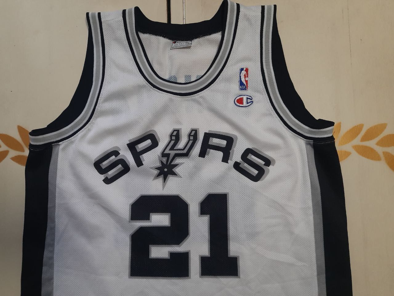 Champion × NBA Champion San Antonio Spurs Jersey #21 Duncan 1997-2000 Size US L / EU 52-54 / 3 - 3 Thumbnail