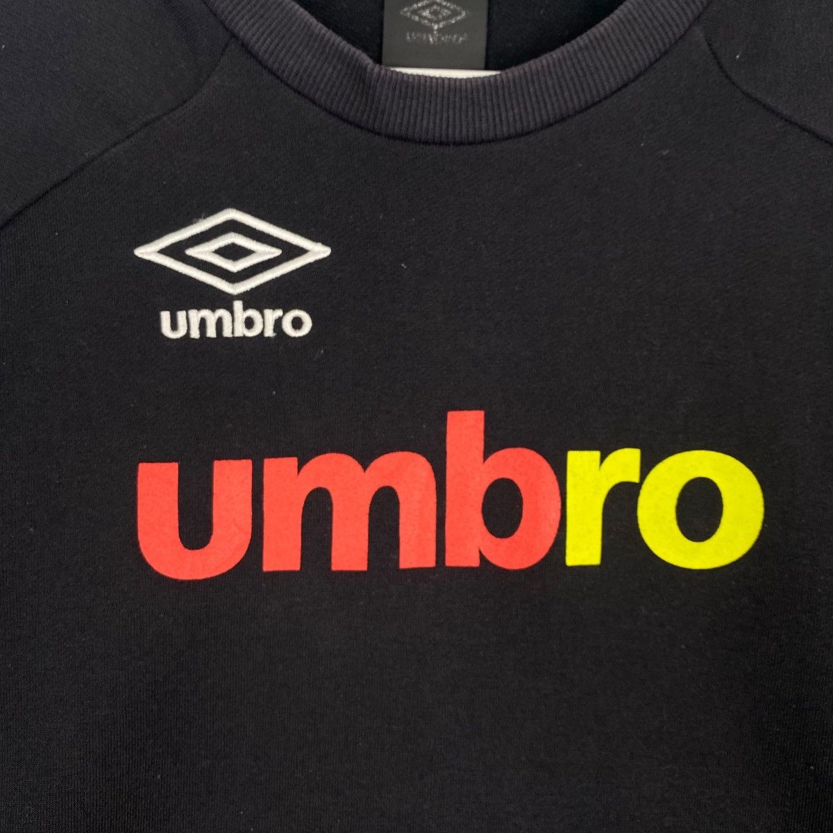 Umbro × Vintage Vintage Umbro Crewneck Sweatshirt Black Size M Size US M / EU 48-50 / 2 - 5 Thumbnail