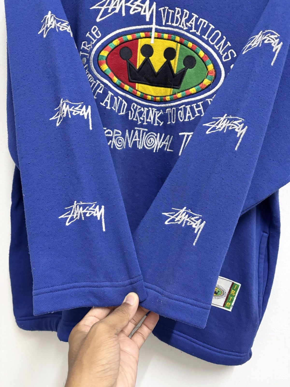 Stussy Vintage 90's Bootleg Stussy Crown Rasta Tribe Hoodie Size US XL / EU 56 / 4 - 8 Thumbnail