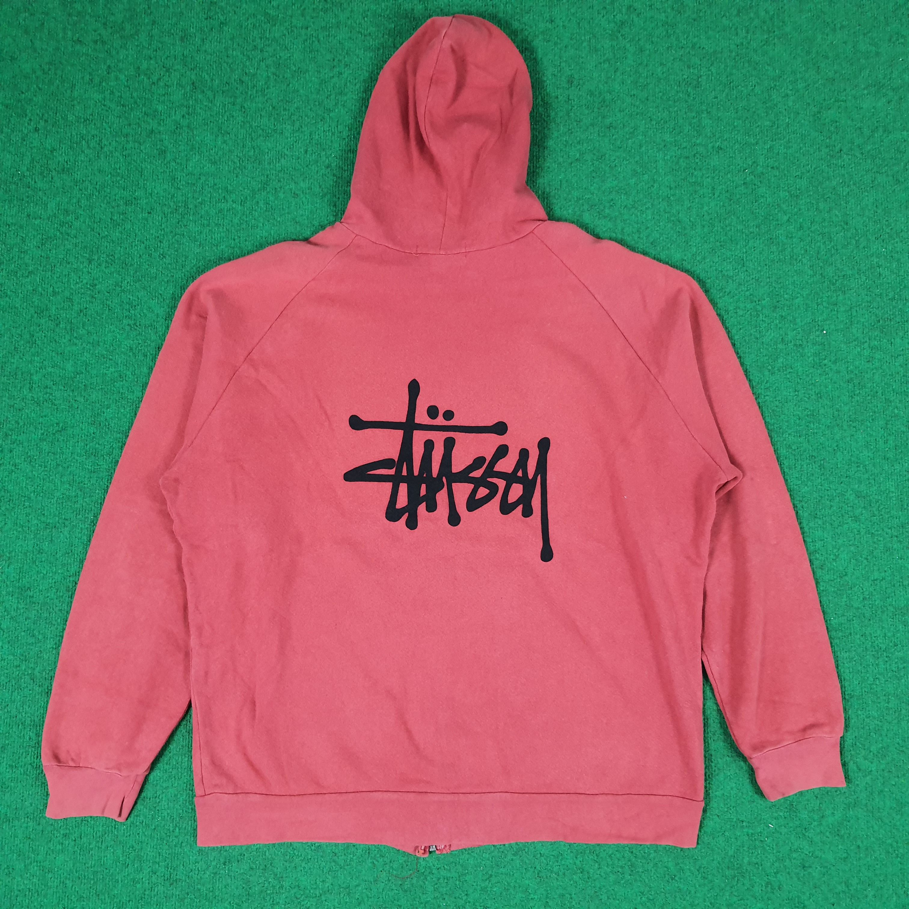 Stussy × Vintage Vintage Stussy LG Custom Zipper Hoodie Size US XL / EU 56 / 4 - 1 Thumbnail