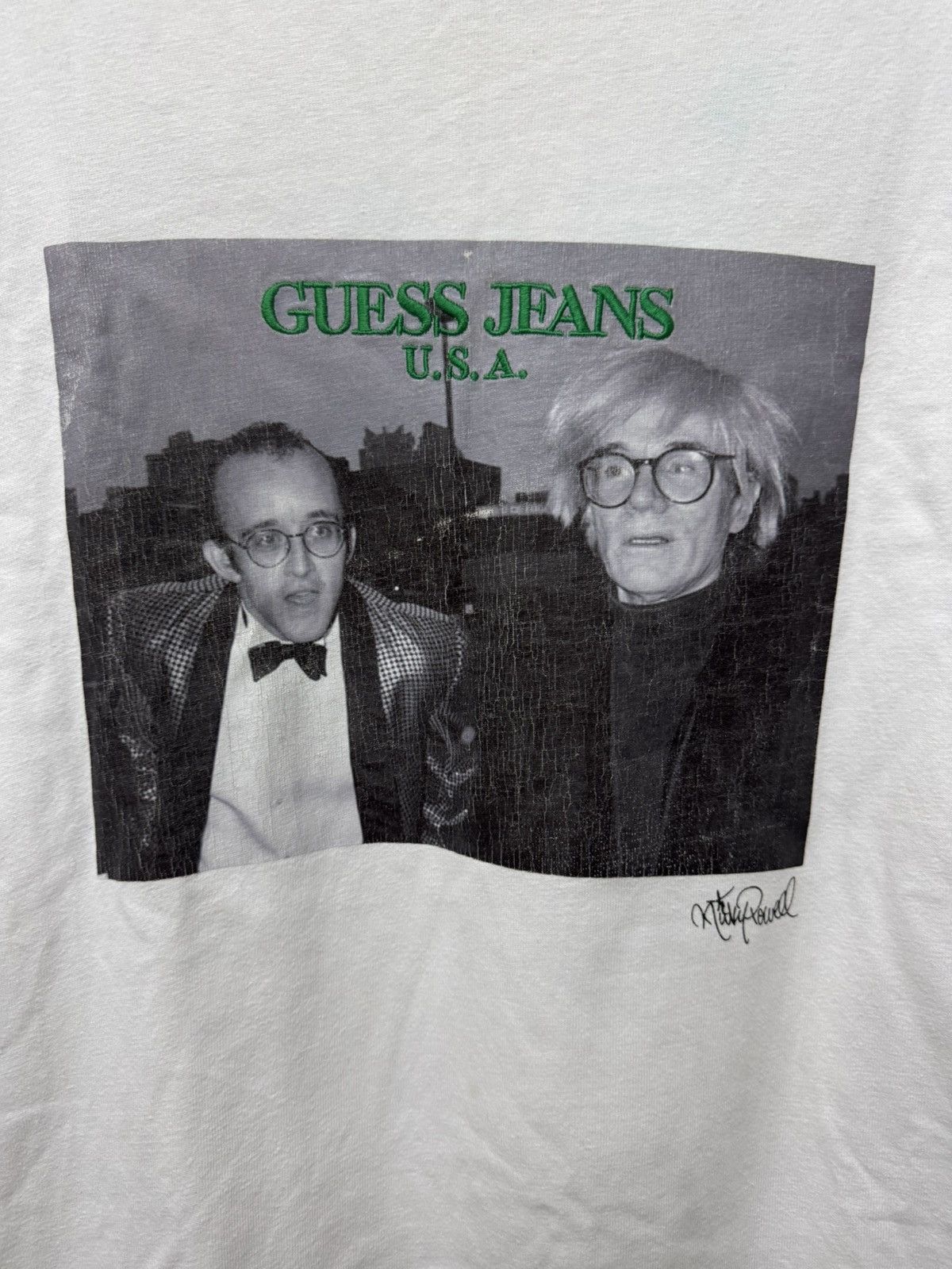 Guess Vintage Andy warhol x Keith haring Photo by Ricky Powell Size US M / EU 48-50 / 2 - 2 Thumbnail