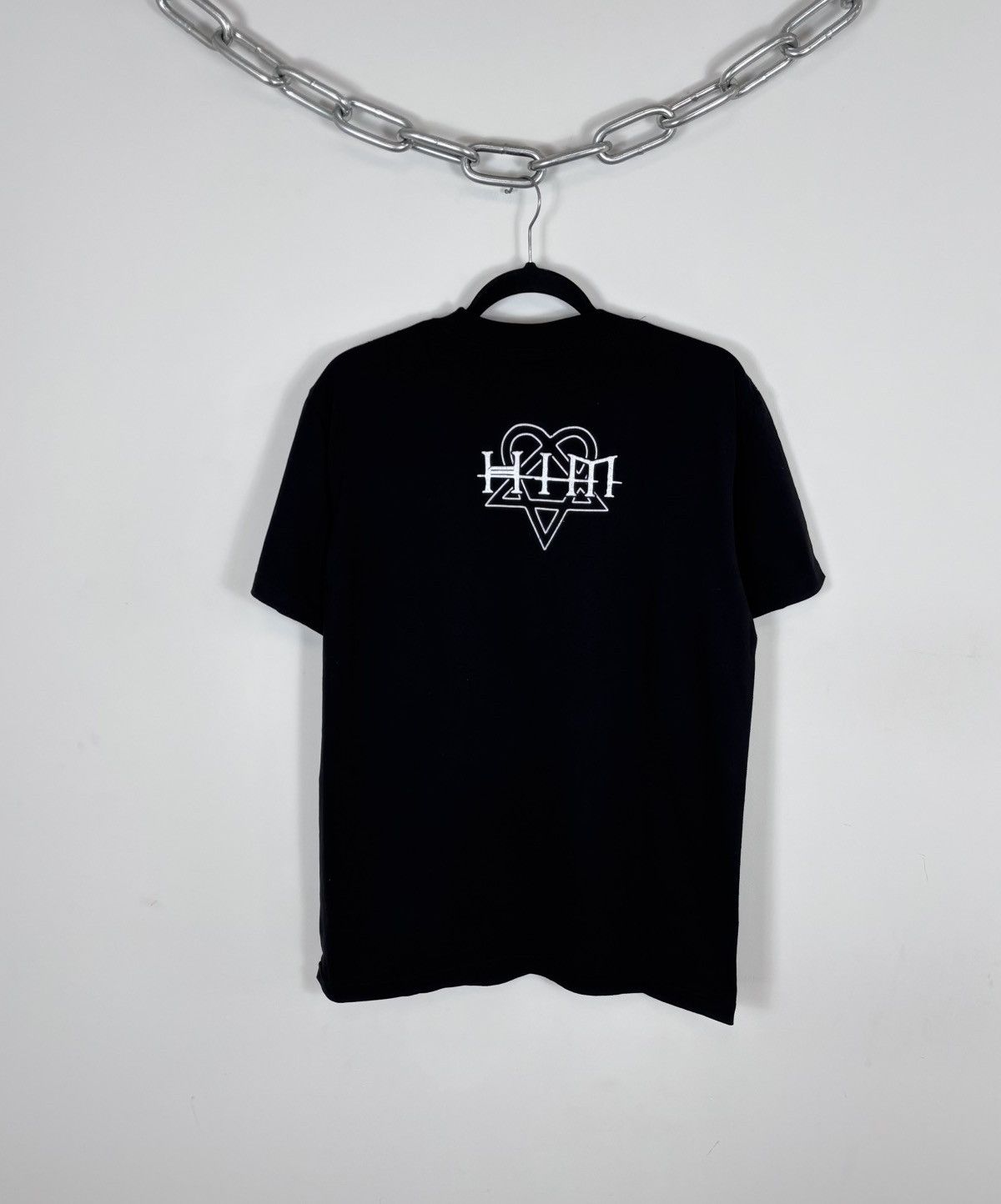 Band Tees Vintage HIM Big Logo Black Rock Band T-Shirt Tee Size US L / EU 52-54 / 3 - 11 Thumbnail