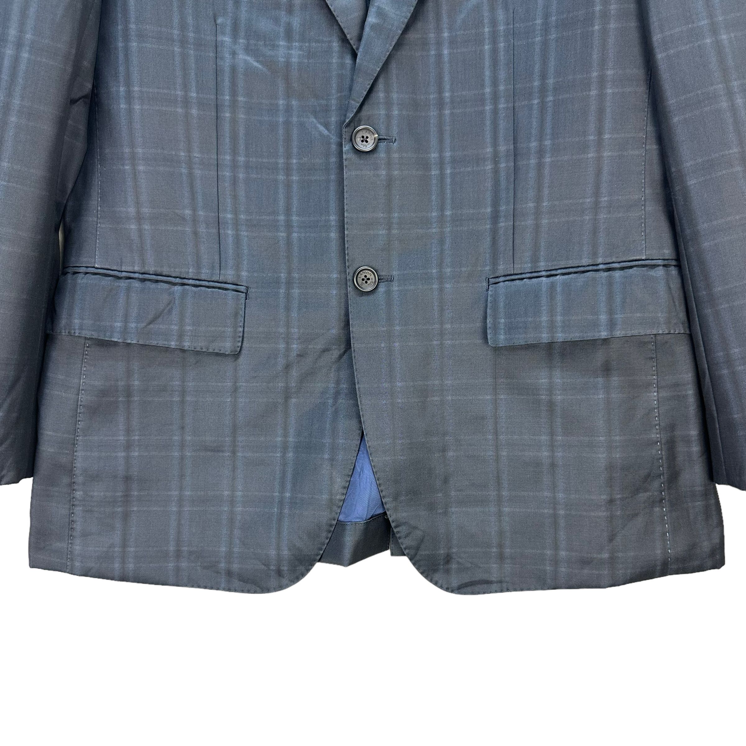 Lanvin LANVIN Checked Plaid Suit Jacket / Blazers #8527-013 Size 38R - 4 Thumbnail