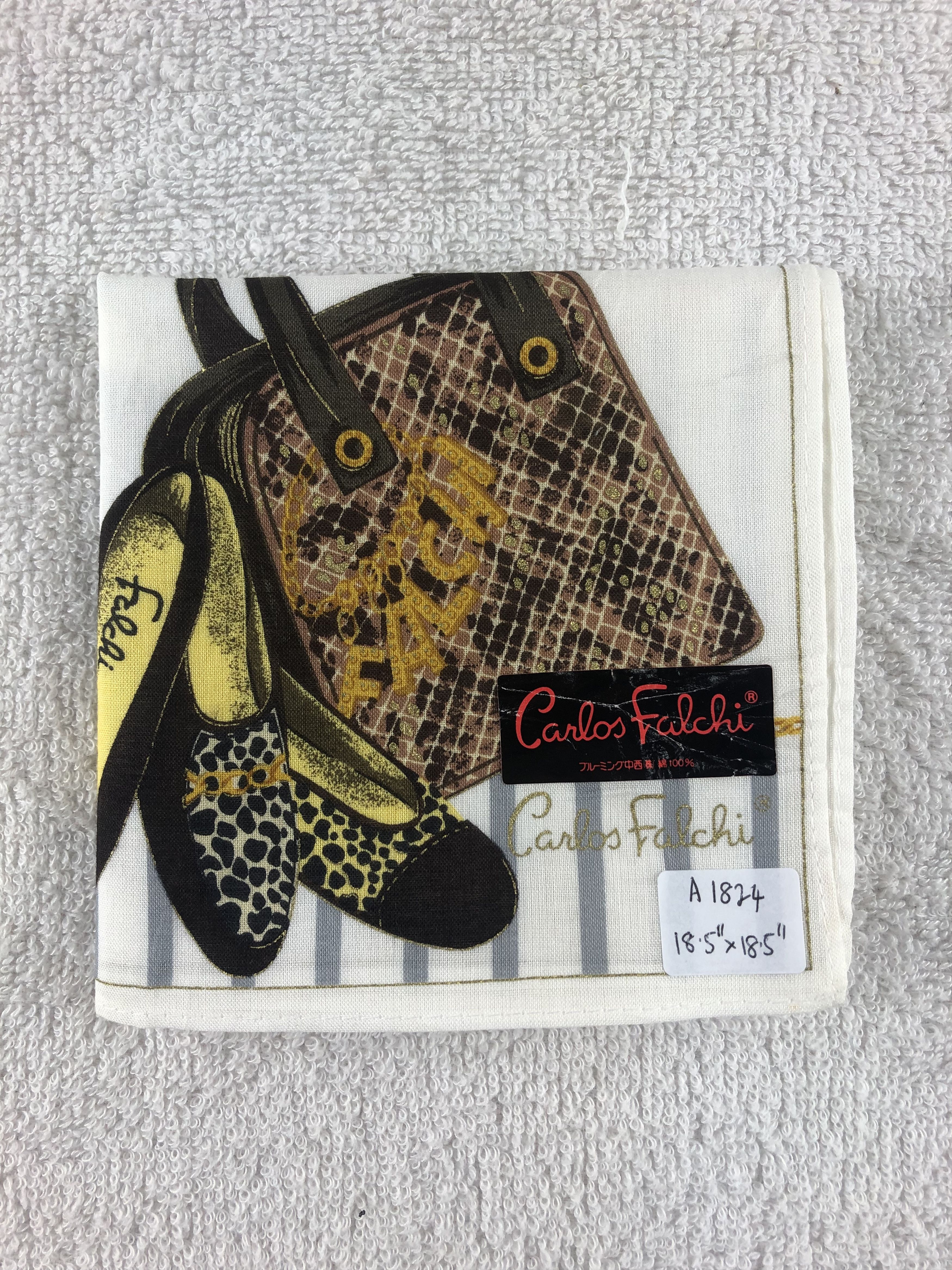 Vintage Carlos Falchi Handkerchief / Bandana / Neckerchief Size ONE SIZE - 6 Thumbnail