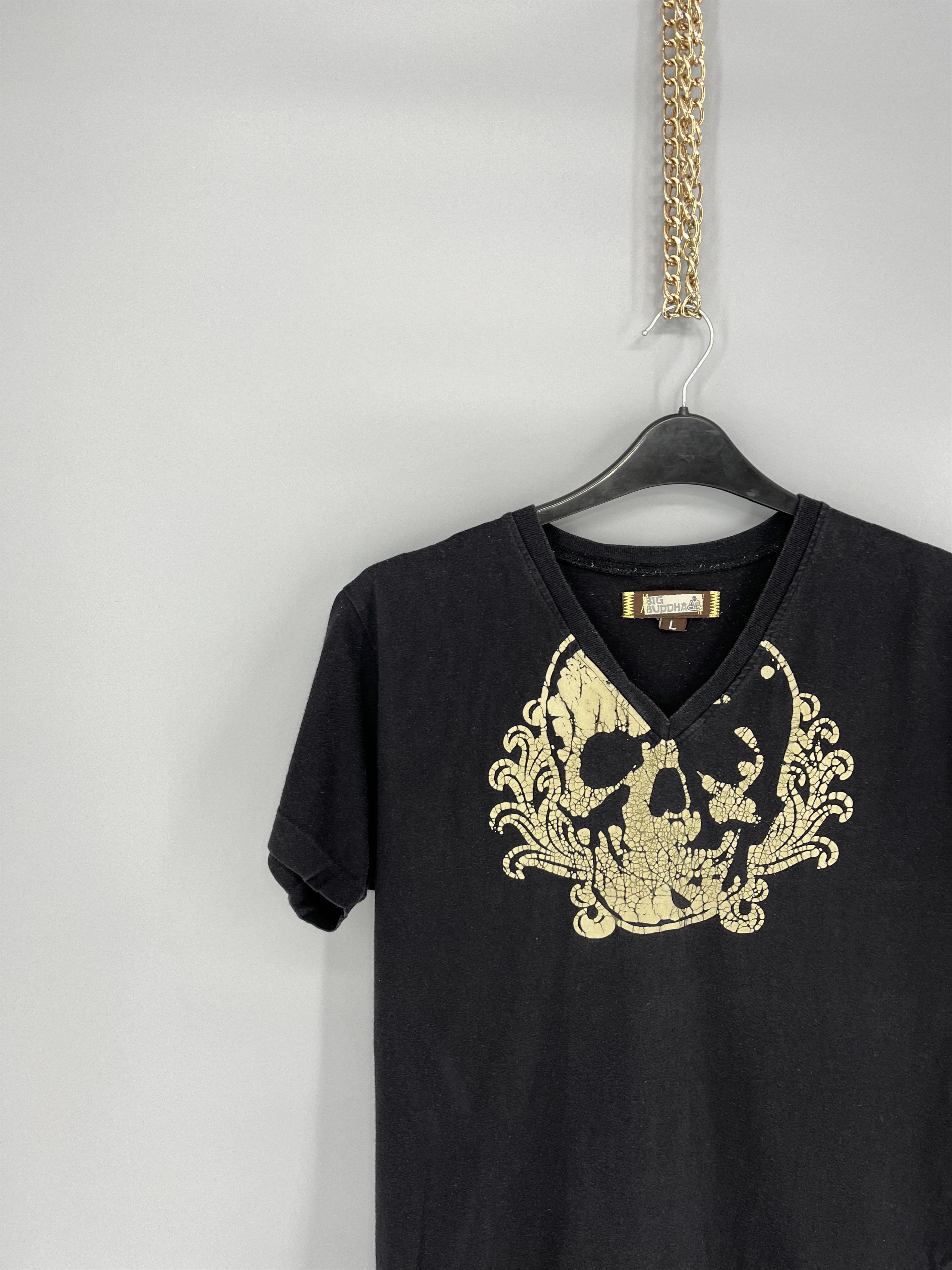 Japanese Brand Vintage Y2K Big Buddha Tee by Fishbone Size US L / EU 52-54 / 3 - 4 Thumbnail