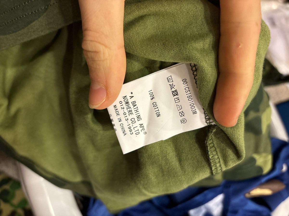 Bape Bape Green Camo Spellout Logo Tee Size US M / EU 48-50 / 2 - 5 Thumbnail