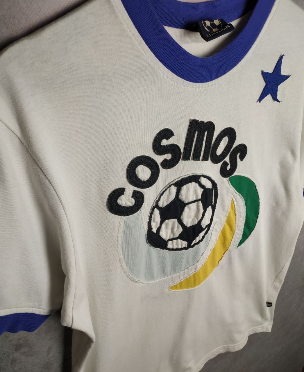 Vintage Vintage Soccer football New York Cosmos 10 PELE Jersey Size US M / EU 48-50 / 2 - 2 Thumbnail