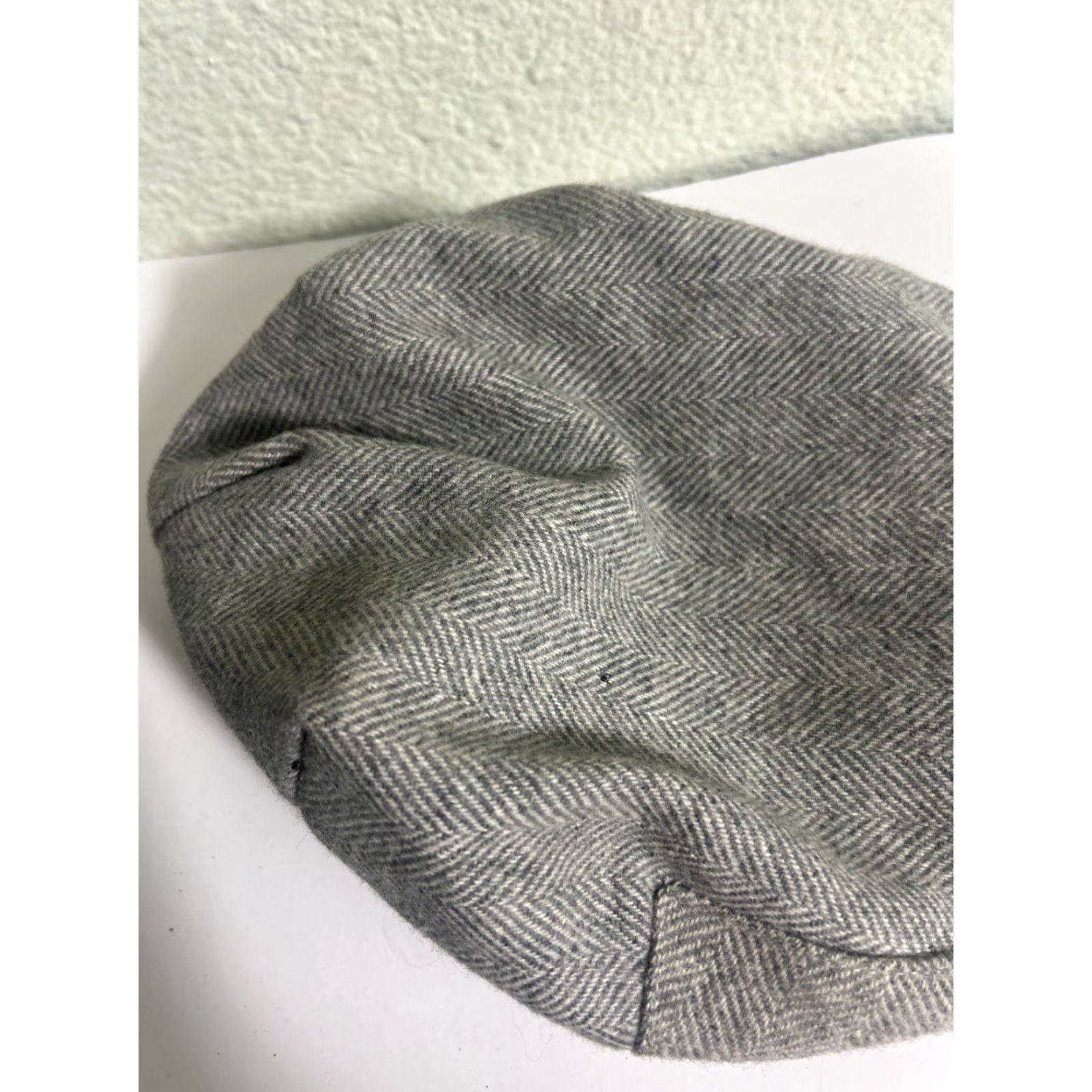 Vintage VINTAGE White Hall Newsboy Cap Wool Herringbone Gray USA Size M Men Cap Size ONE SIZE - 3 Thumbnail