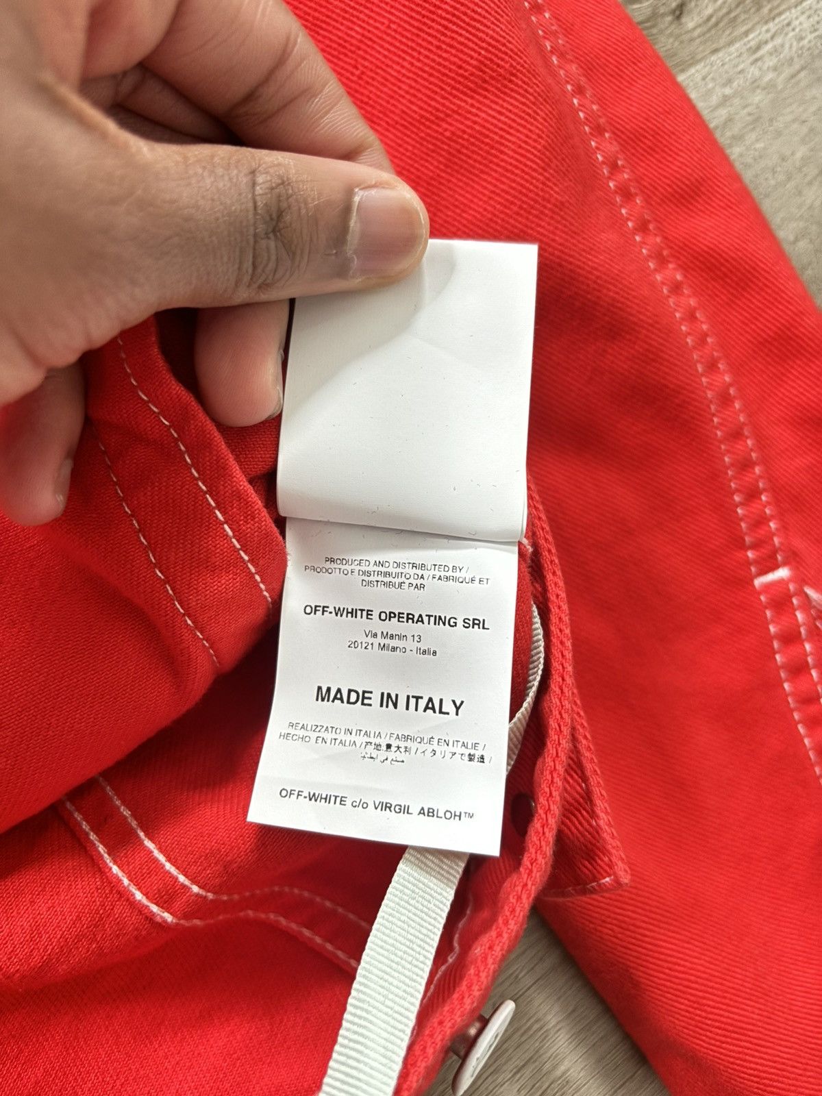 Off-White x Virgil Abloh “Flaming Skulls” Denim Jacket