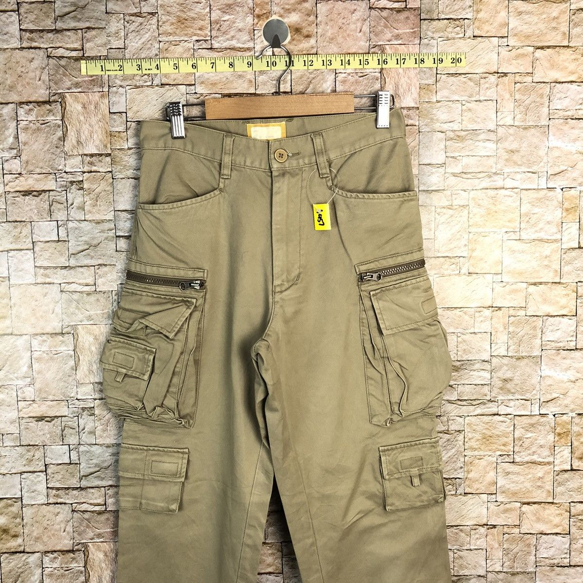 Japanese Brand DL Japan streetwear Brown Cargo Multipocket Pants #A457 Size US 29 - 2 Thumbnail