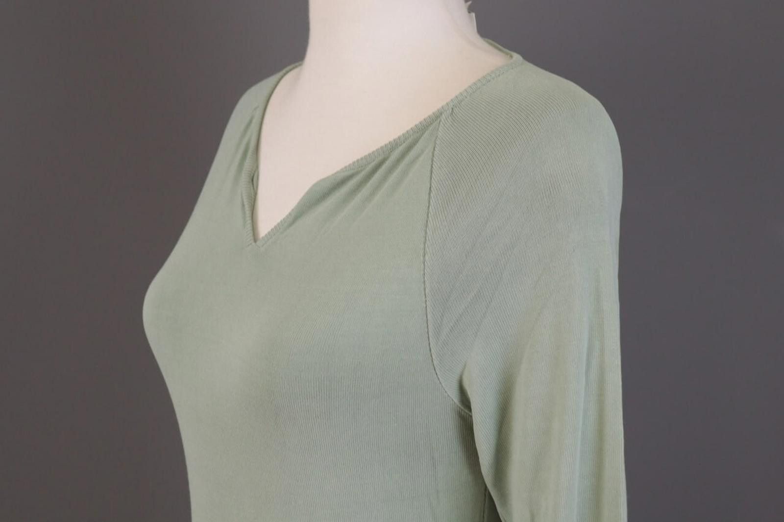 Designer Transit Par Such 101 Green Summer Top Blouse Size 1 Size M / US 6-8 / IT 42-44 - 7 Thumbnail