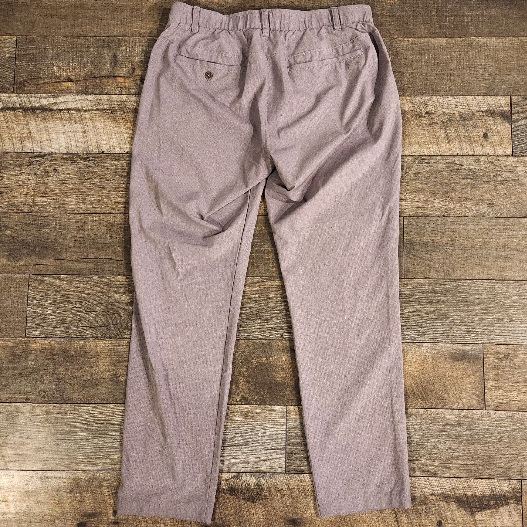 Under Armour Under Armour Golf Pants Mens 36x32 Light Gray Flat Front Straight Leg Chino Pants Men's Regular Inseam 32 Fall Spring Summer Size US 36 / EU 52 - 4 Thumbnail