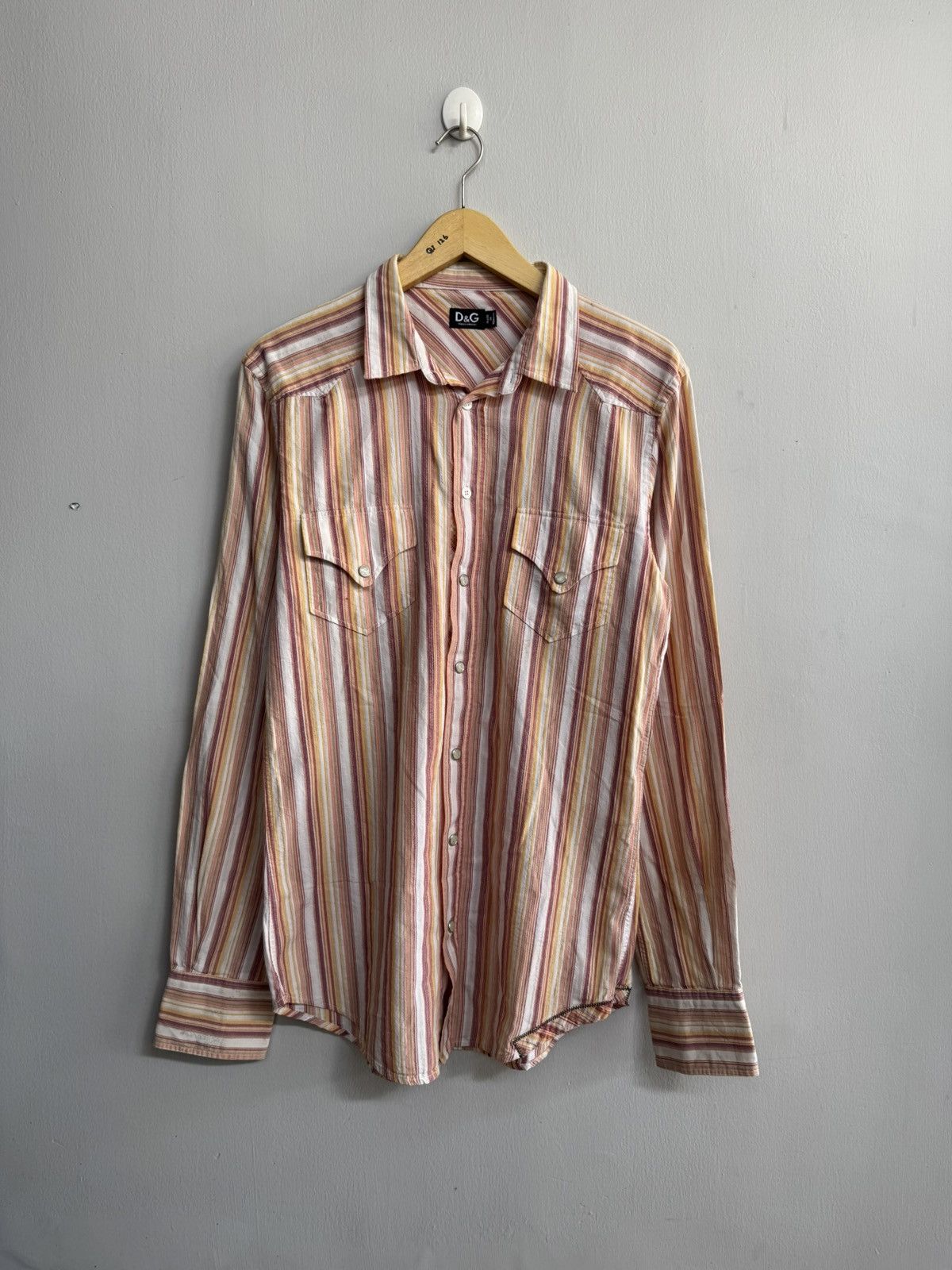 Dolce & Gabbana VINTAGE DOLCE & GABBANA MEDICAL ADVICE STRIPE LONG SHIRT Size US M / EU 48-50 / 2 - 1 Thumbnail
