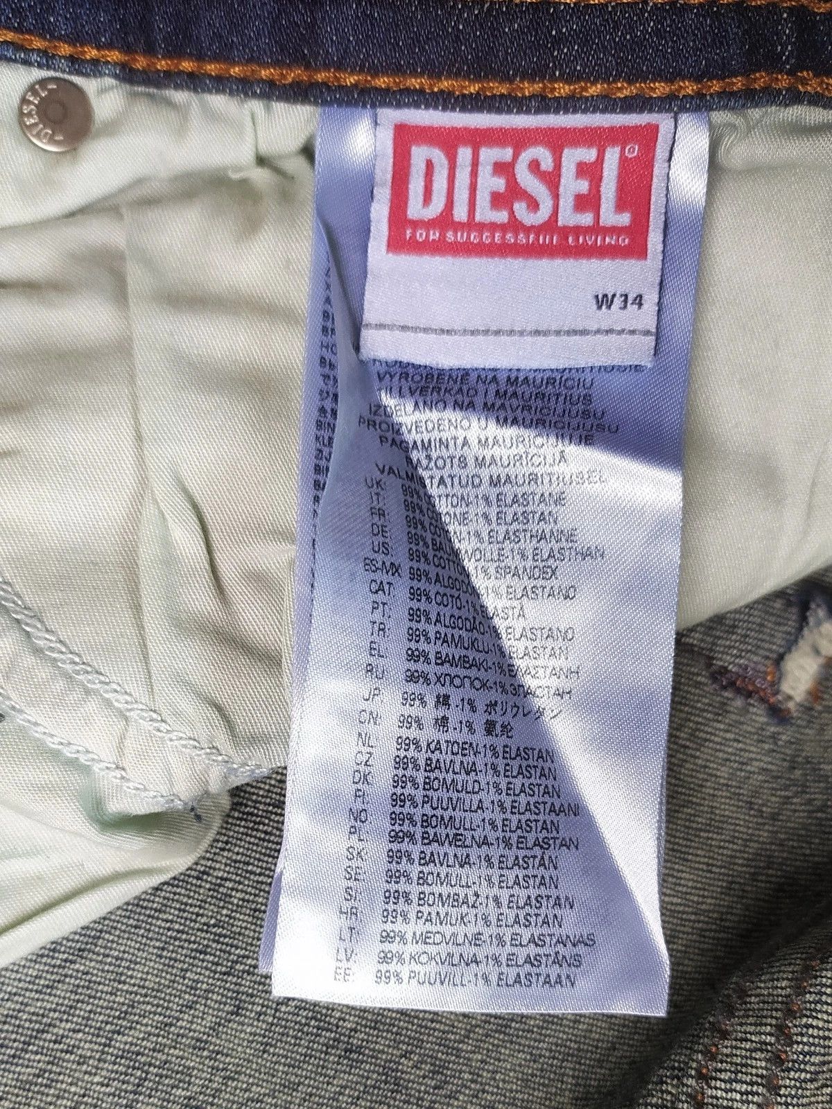 Diesel Diesel THOMMER-X-RM049 Men's Jean WORLDWIDE SHIPPING T 9977 Size US 34 / EU 50 - 6 Thumbnail