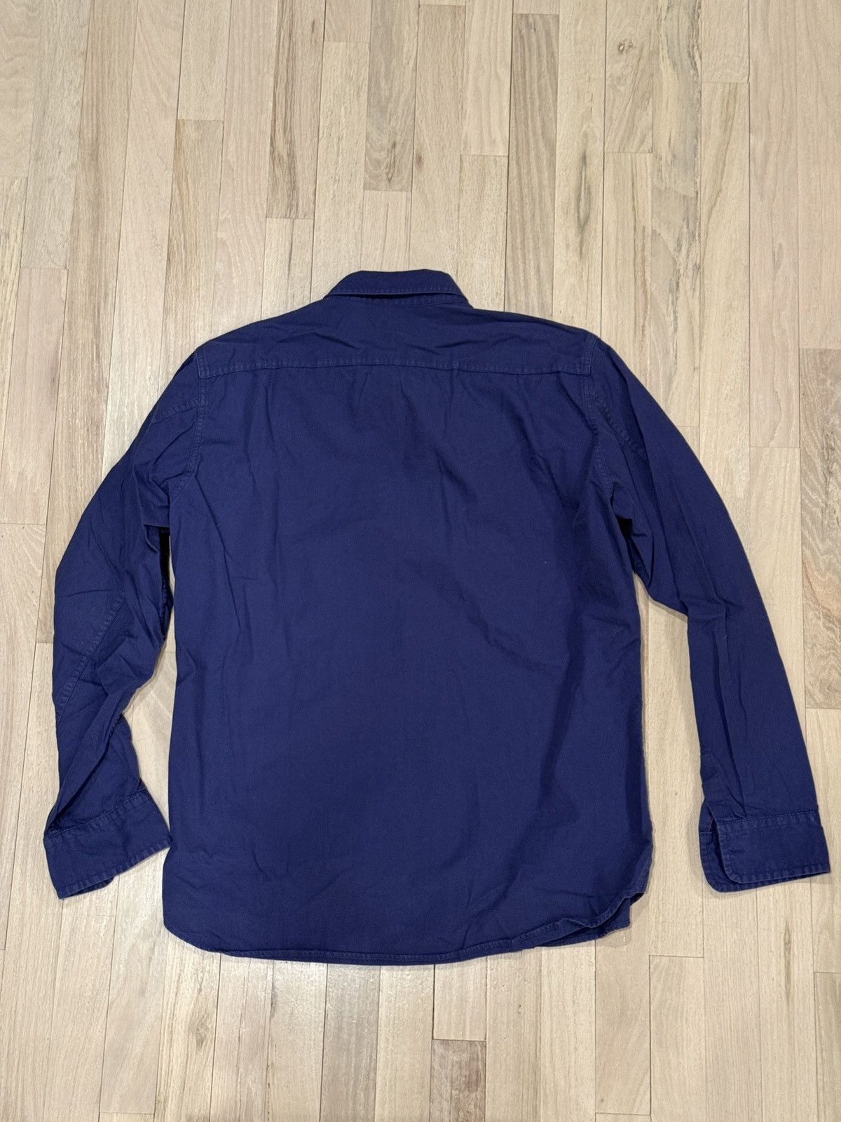 Uniqlo Uniqlo French Blue Utility Shirt Size US L / EU 52-54 / 3 - 2 Thumbnail