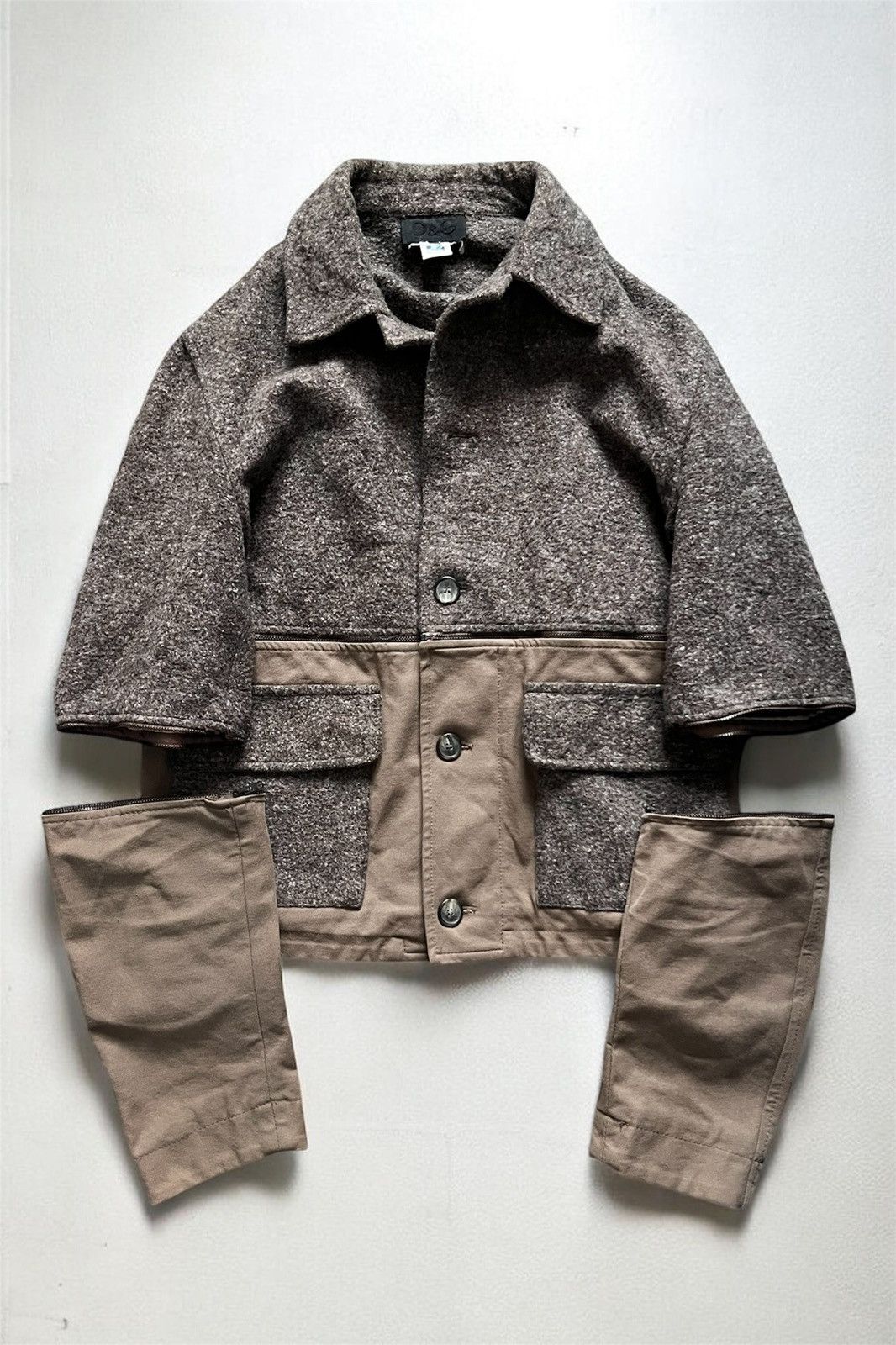 Dolce & Gabbana Dolce & Gabbana A/W 2007 Multi-Zip Modular Hybrid Jacket Size US L / EU 52-54 / 3 - 4 Thumbnail
