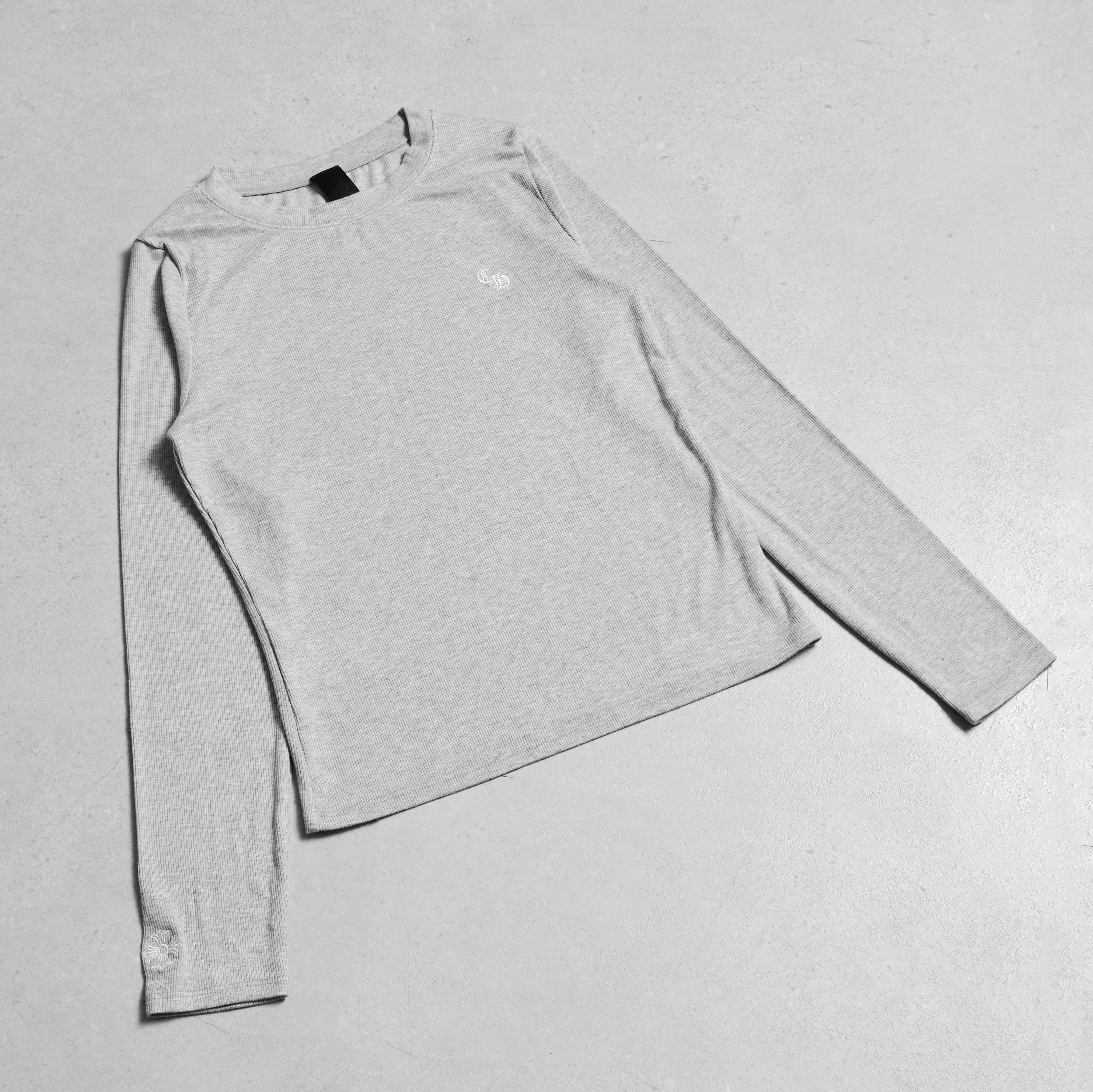 Chrome Hearts CHROME HEARTS Bad Seed CH Embroidered Grey Long Sleeve Size M / US 6-8 / IT 42-44 - 1 Thumbnail