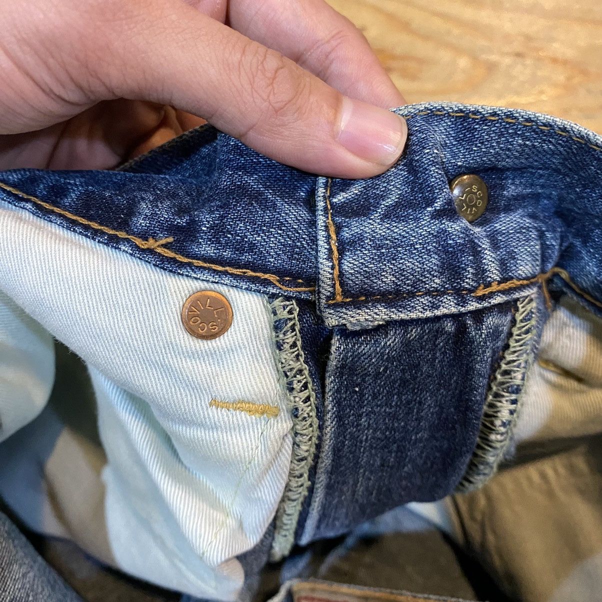 Hysteric Glamour VINTAGE 00’s Hysteric Glamour Landom Stitched Flare Denim Size 26" / US 2 / IT 38 - 17 Thumbnail