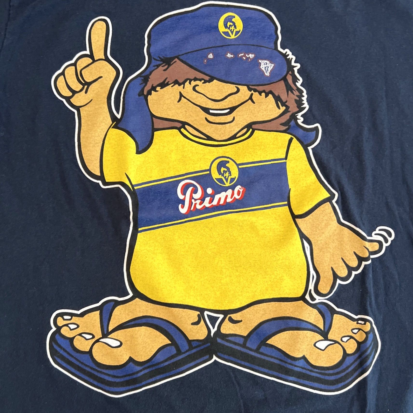 Vintage Primo Beer Surfer Hawaiian Islands Promo Tee T-Shirt Concert Tee Blue Adult Large Regular Men Size US L / EU 52-54 / 3 - 2 Thumbnail