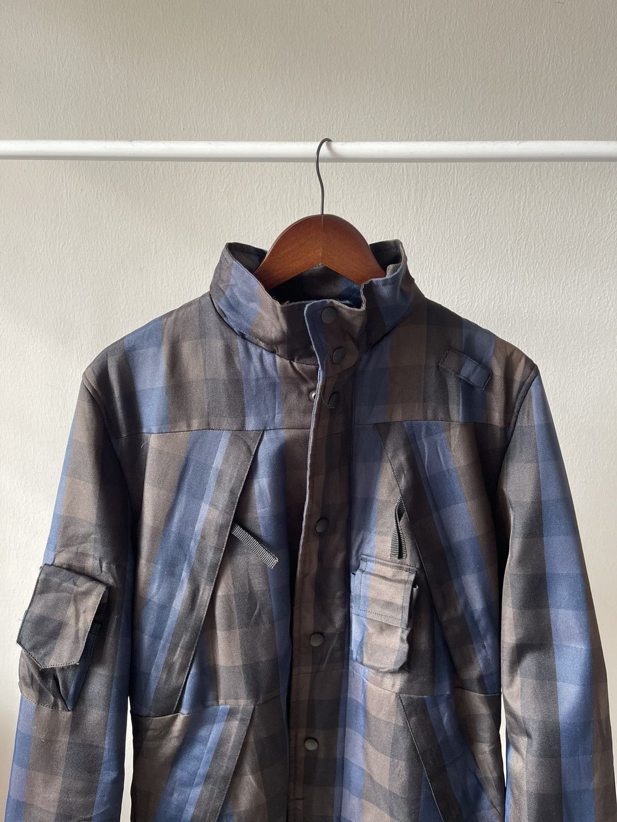 ABAHOUSE 2000s Abahouse Multipocket Plaid Jacket b3 Size US L / EU 52-54 / 3 - 3 Thumbnail