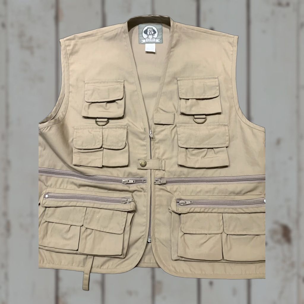 Rothco Rothco Men's Hunting Fishing Travel Vest Mid-Length Canvas Khaki Size Large L Outdoor Size US L / EU 52-54 / 3 - 1 Thumbnail