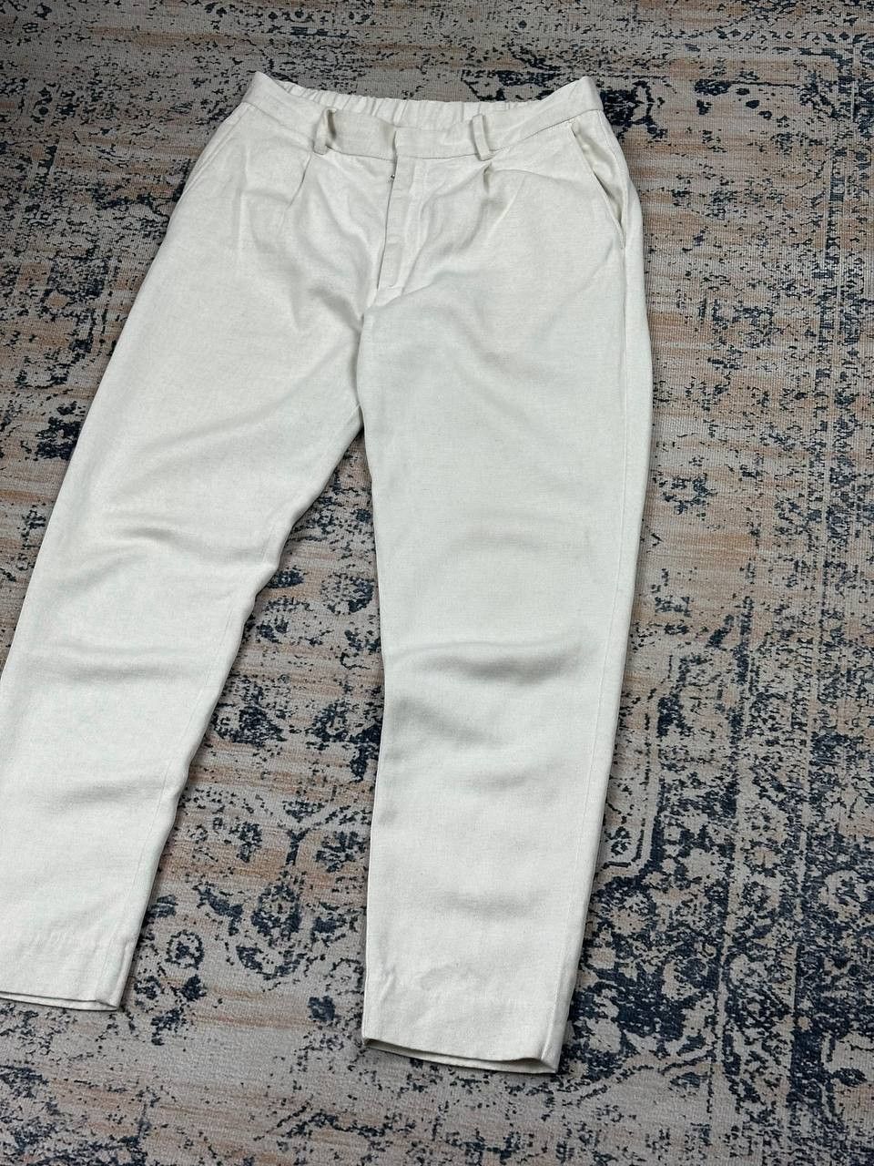 A Day's March A day’s march White Hamp Luxury Baggy Chino Pants Size US 32 / EU 48 - 2 Thumbnail