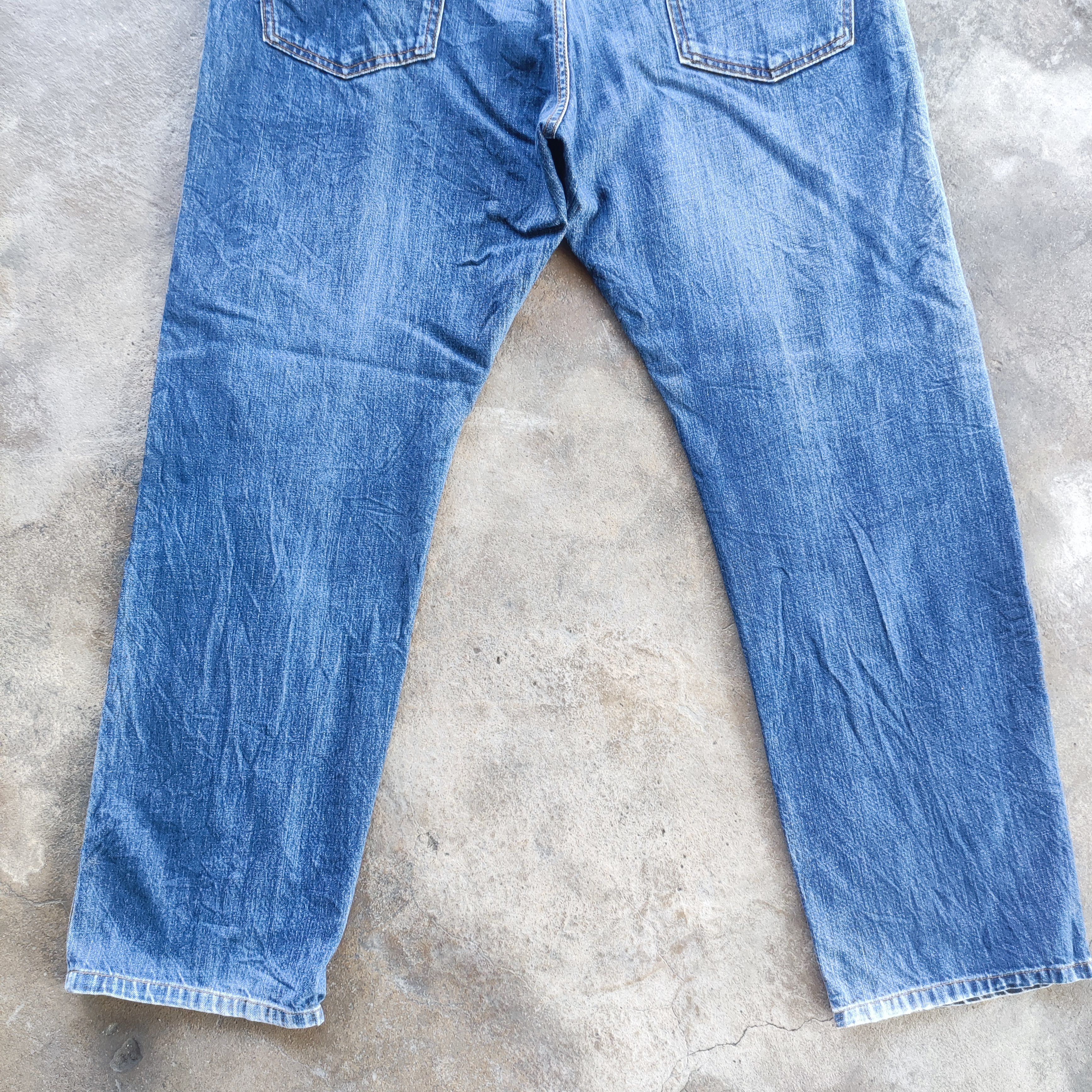 Japanese Brand Vintage GU Brand Buggy Jeans Ripped Faded Pants Size US 38 / EU 54 - 11 Thumbnail