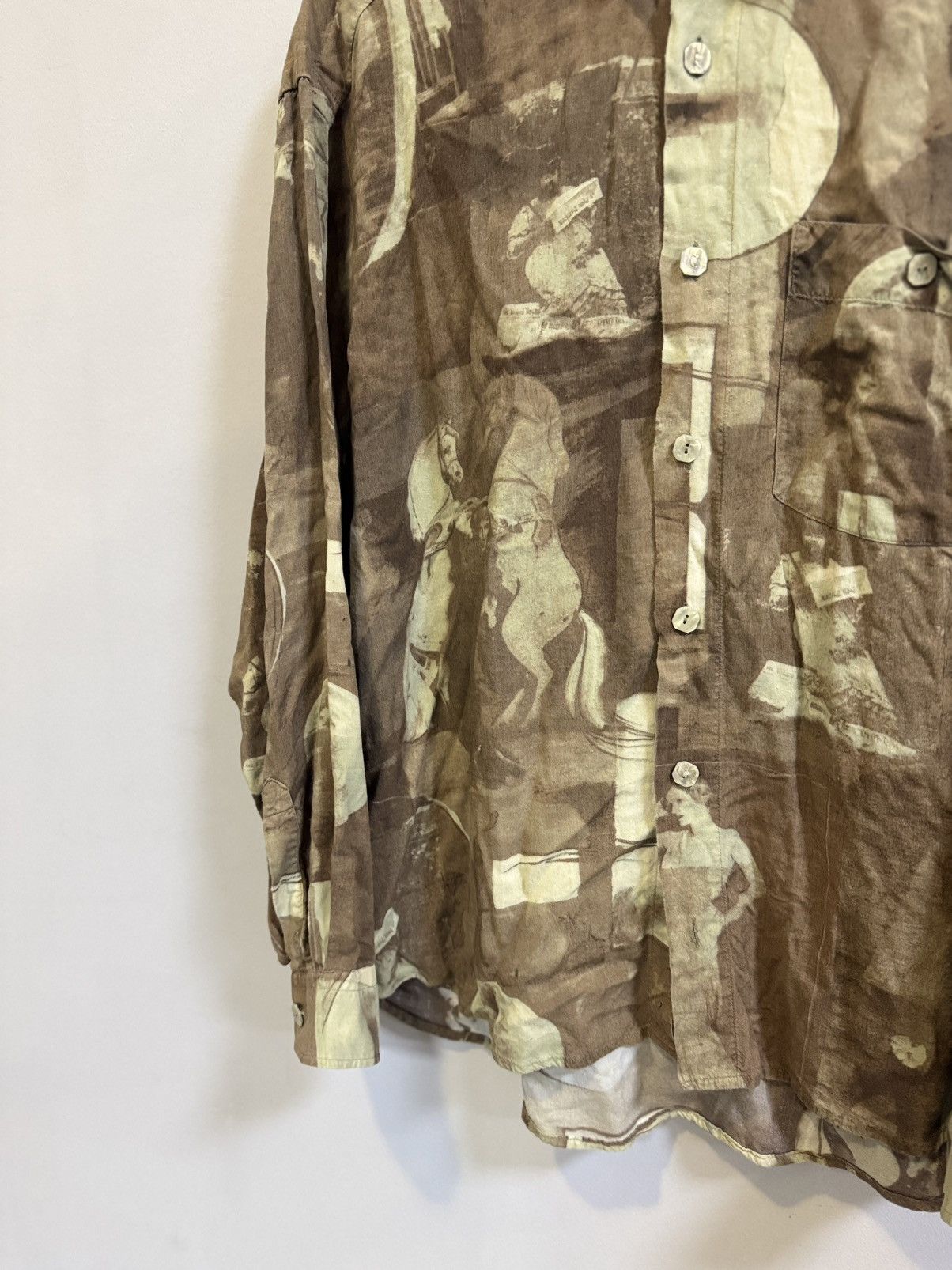 Vintage Vintage Y2K Avant Garde Luxury Shirt Size US XL / EU 56 / 4 - 4 Thumbnail
