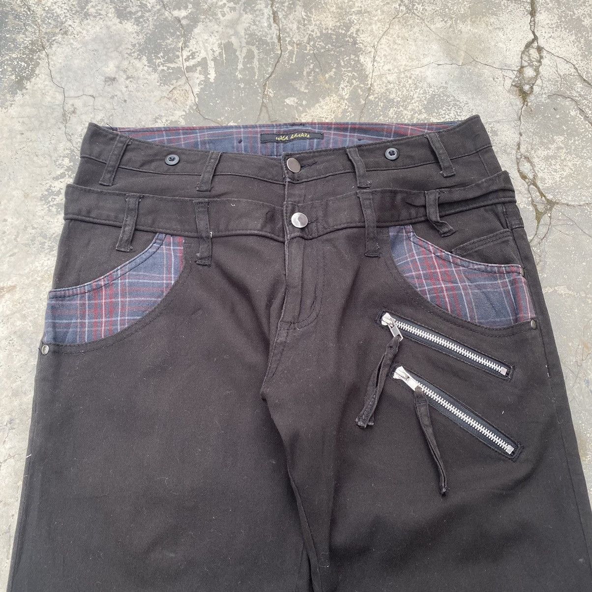 Japanese Brand WILD KHAKIS Double Waist Jeans Size US 32 / EU 48 - 2 Thumbnail