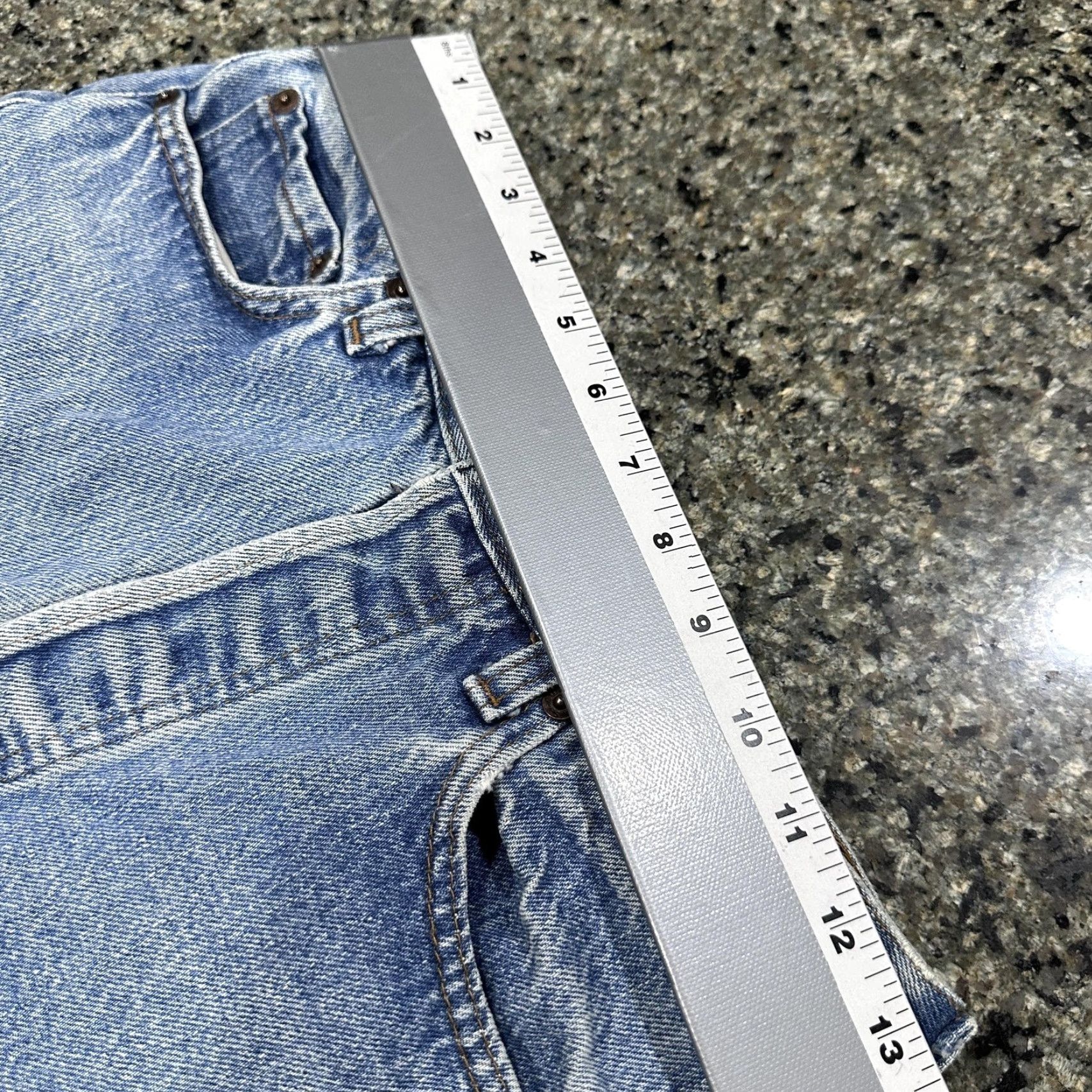 Levi's VINTAGE Levis 501 Denim Shorts 26 Blue Button Fly Lace Up Sides DIY Shorts Y2K 90s Festival Womens Size 26" / US 2 / IT 38 - 4 Thumbnail