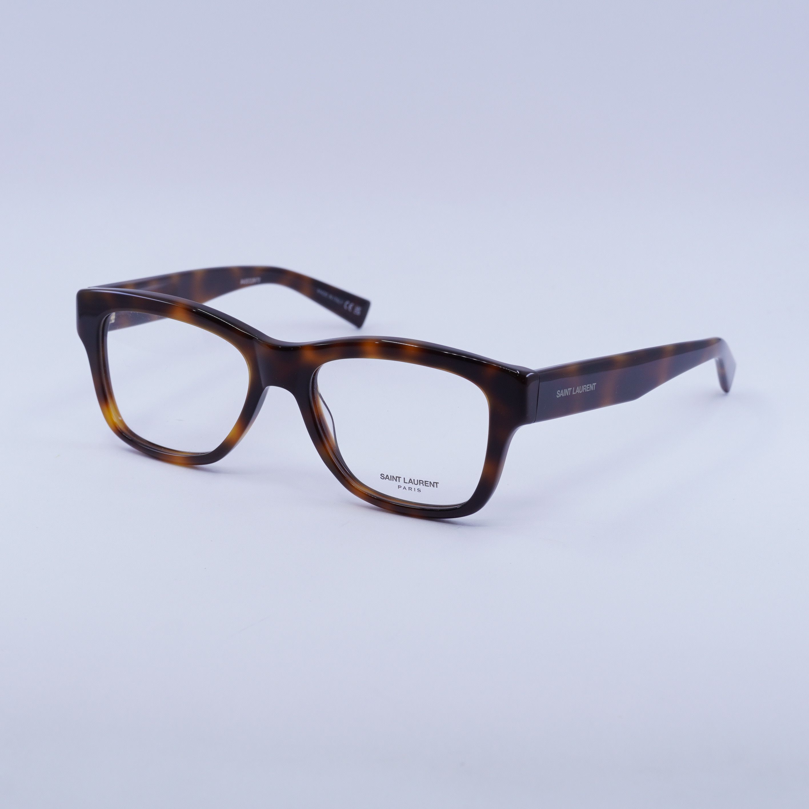 Saint Laurent Paris Saint Laurent SL677 003 Eyeglasses Havana 54mm Square Frame Size ONE SIZE - 7 Thumbnail