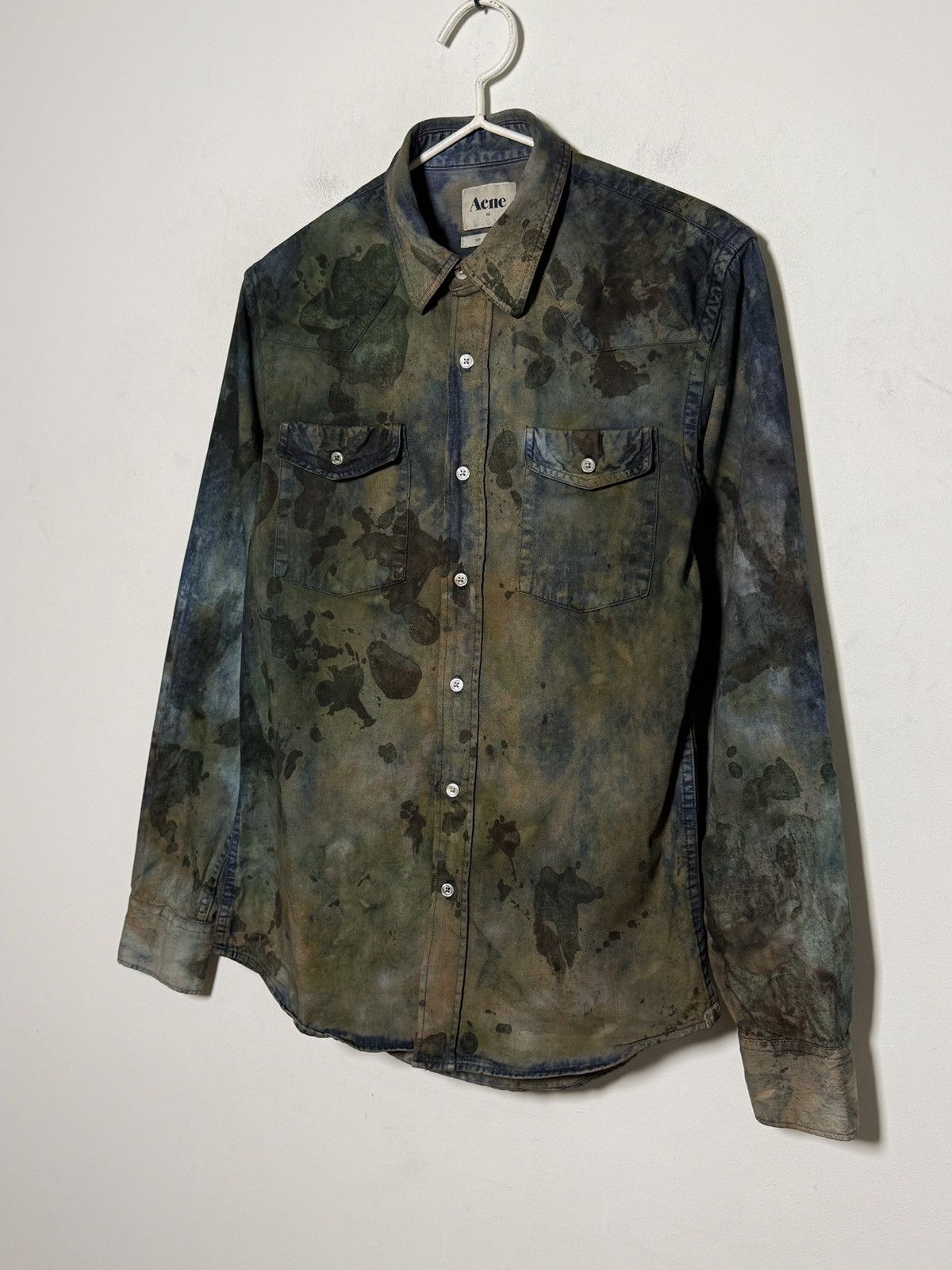 Acne Studios acne vintage mud travis denim shirt tie dye y2k Size US S / EU 44-46 / 1 - 2 Thumbnail