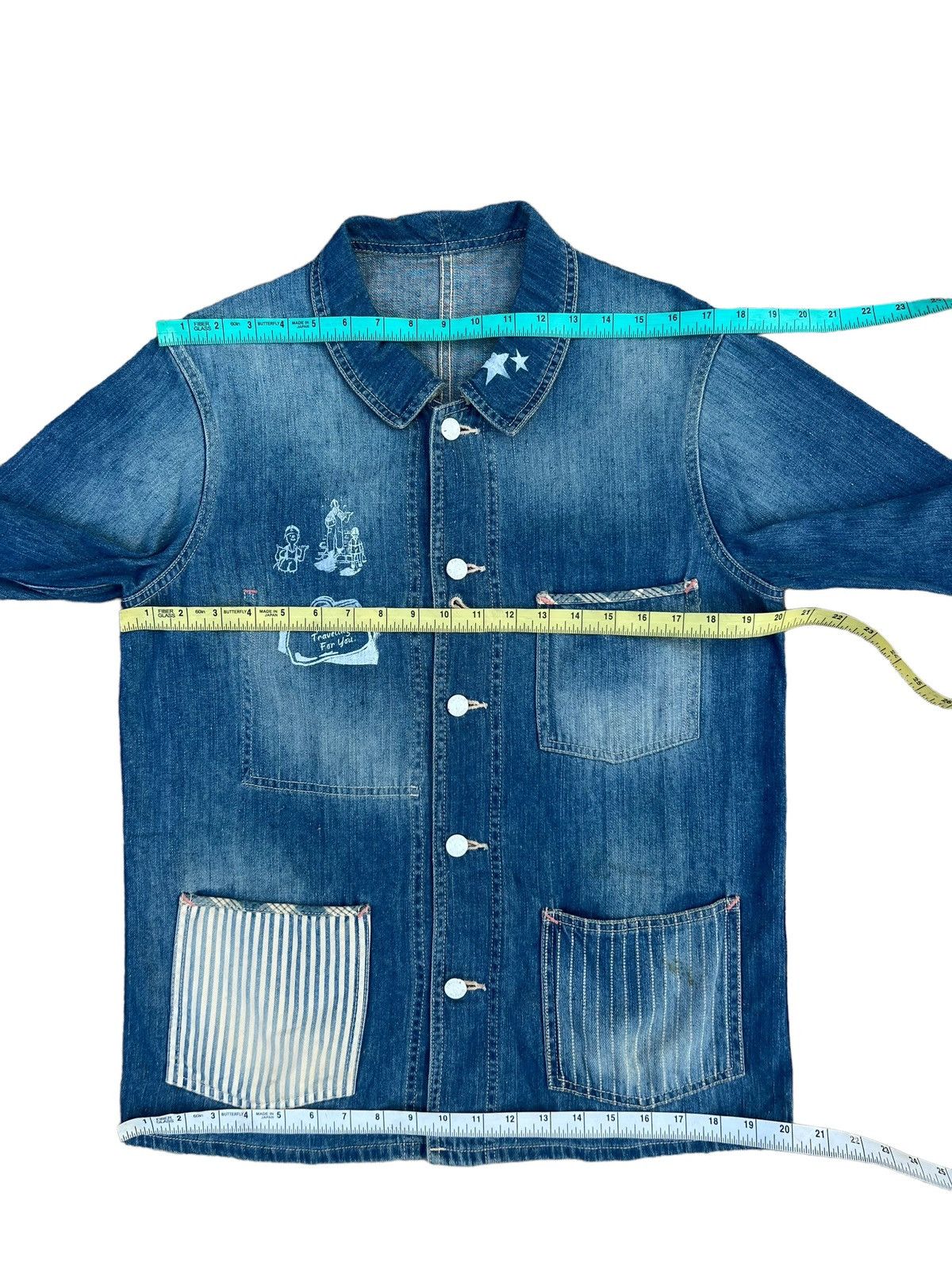Porter Classic Porter Classic Light Denim Multiple Pocket Chore Jacket Size US S / EU 44-46 / 1 - 3 Thumbnail