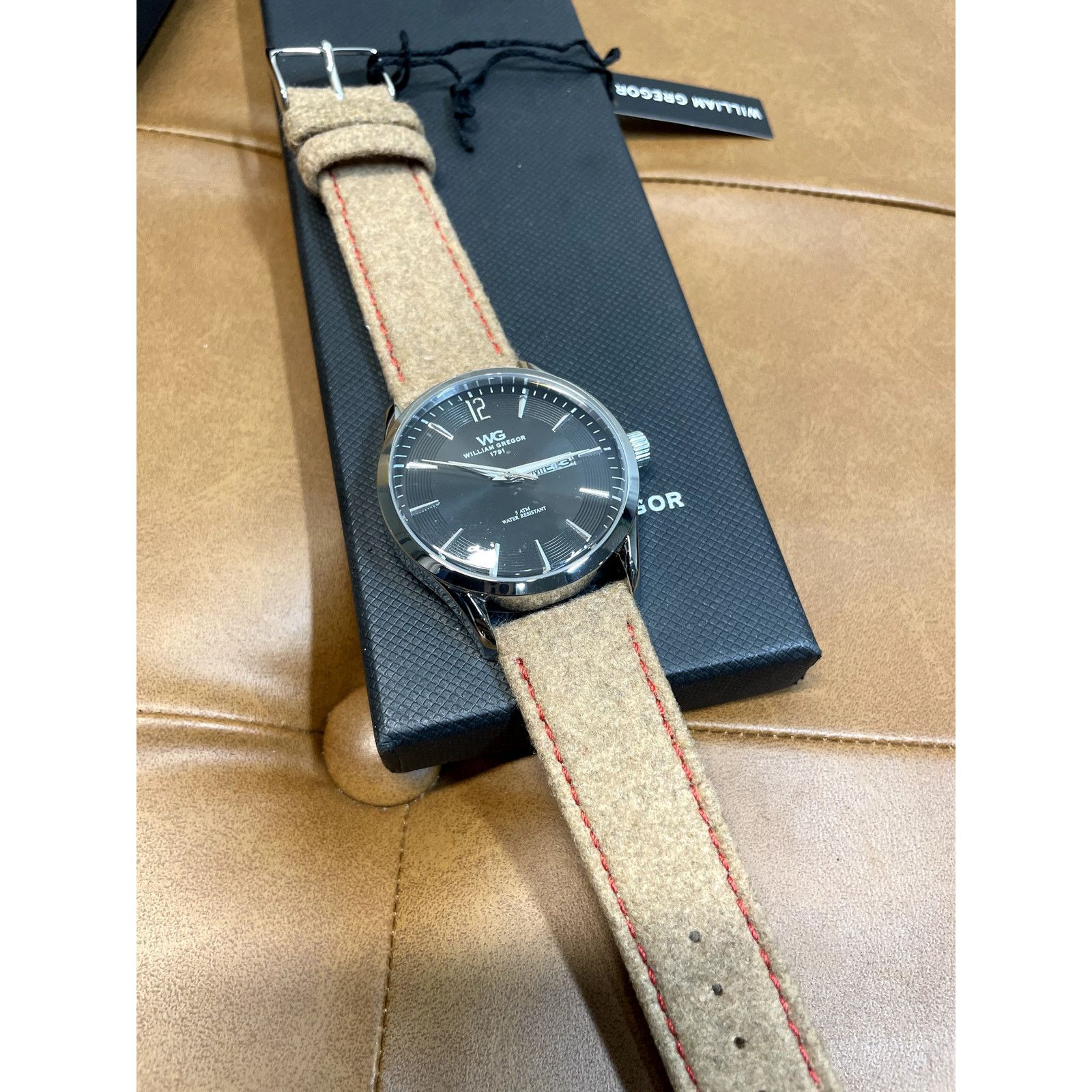 Other William Gregor 1791 NWT Brown Strap Black Face Watch Size ONE SIZE - 4 Thumbnail