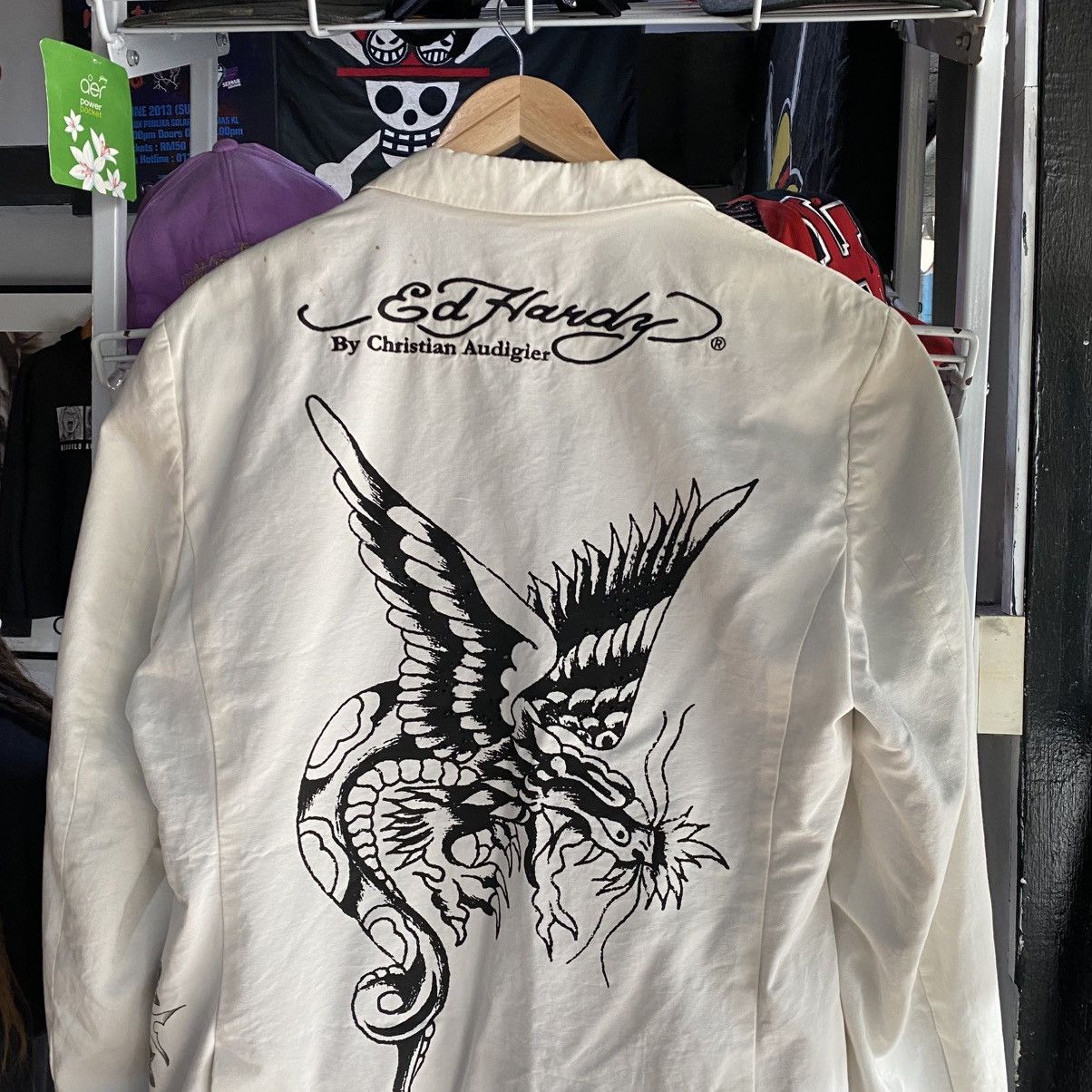 Christian Audigier × Ed Hardy Ed Hardy By Christian Audigier Blazer - Small Size 40S - 4 Thumbnail