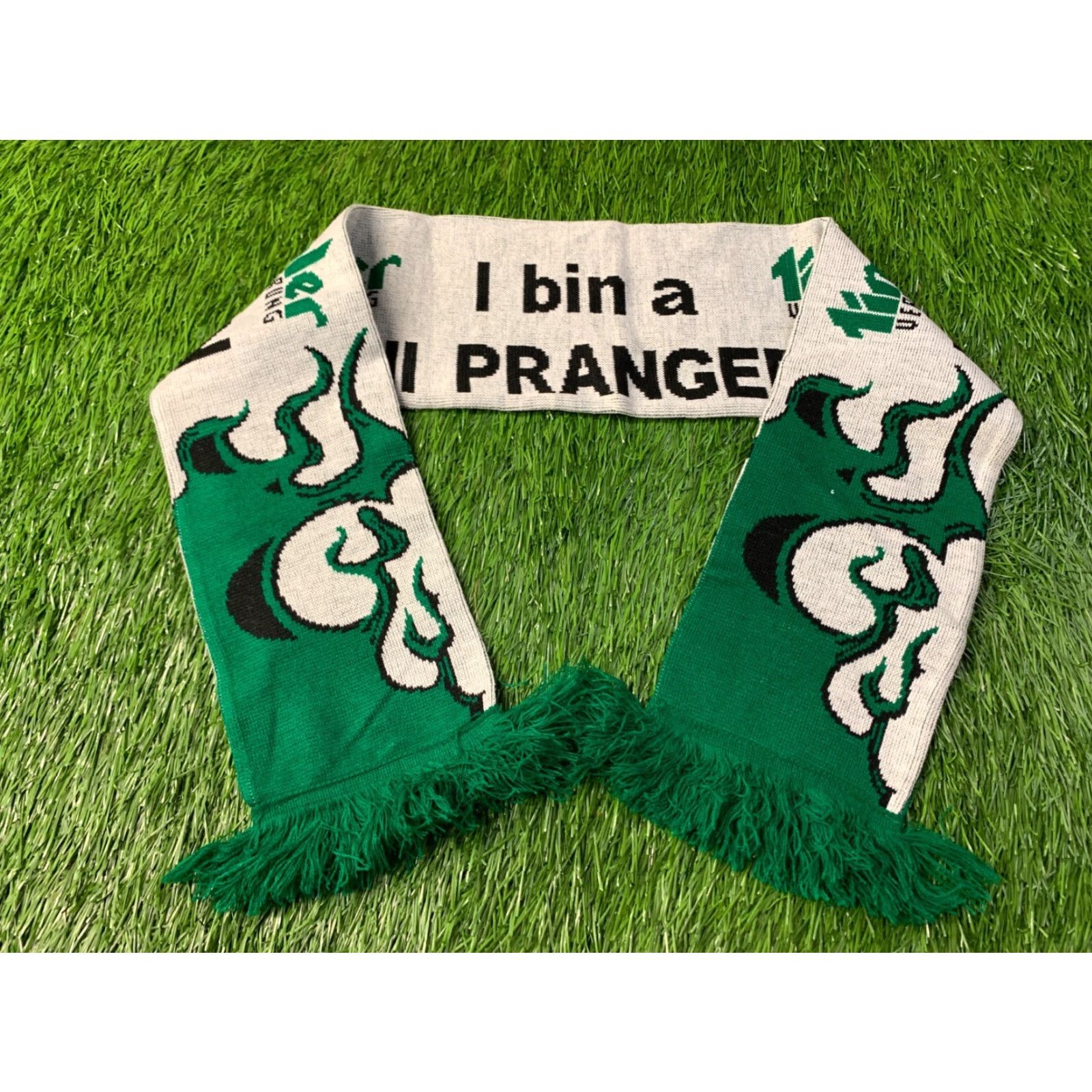Vintage TIROLER VERSICHERUNG AUSTRIA Official Product Scarf One Size Men White Green Size ONE SIZE - 2 Thumbnail