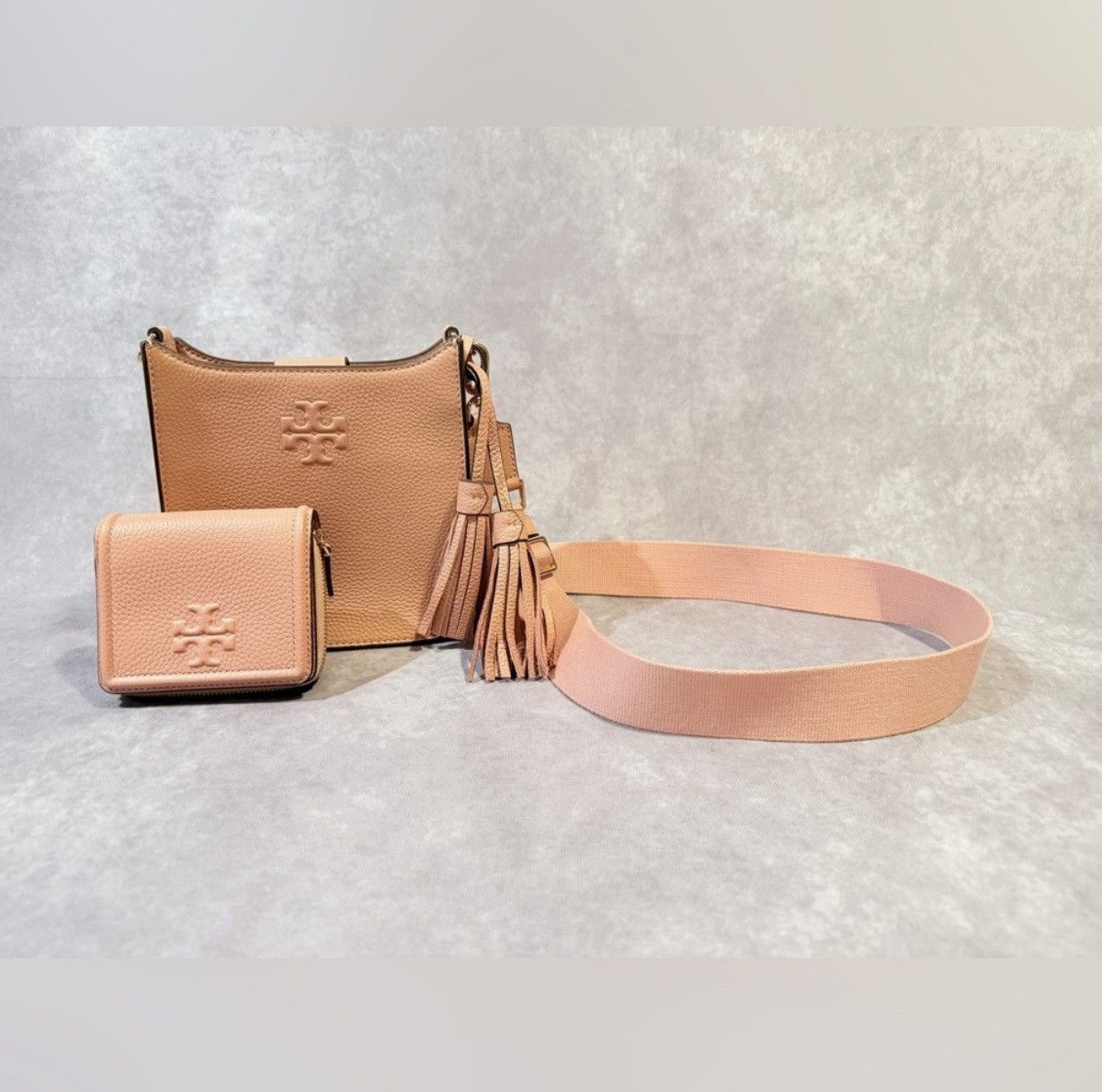 Tory Burch Tory Burch Thea Mini Web Crossbody Thea bifold wallet Size ONE SIZE - 1 Thumbnail