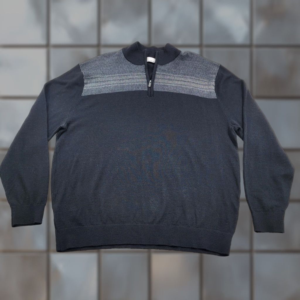 Vintage **Nicklaus Mens 2XL Charcoal Gray Quarter Zip Mock Neck Golf Pullover** User: Nicklaus Mens 2XL Charcoal Gray Quarter Zip Mock Neck Golf Pullover Size US XXL / EU 58 / 5 - 1 Thumbnail