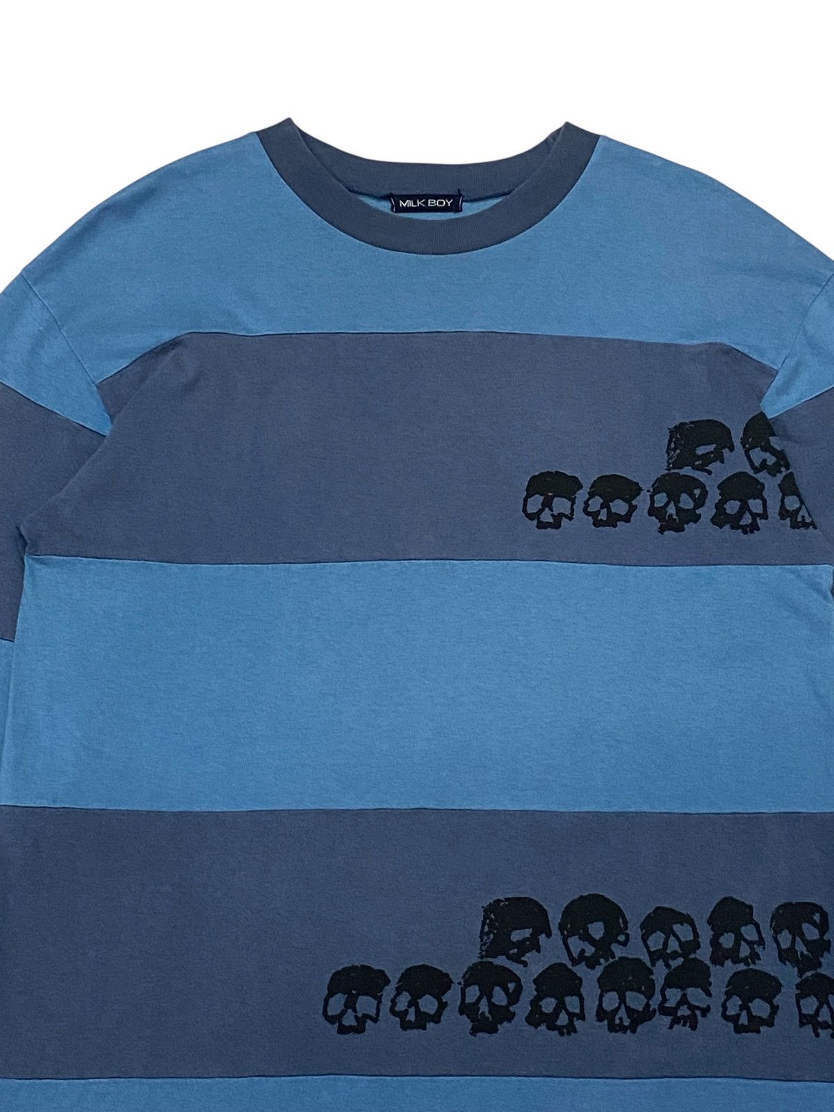 Beauty Beast × Japanese Brand Vintage “Milk Boy” Skull Long Sleeve T-Shirt Size US M / EU 48-50 / 2 - 4 Thumbnail