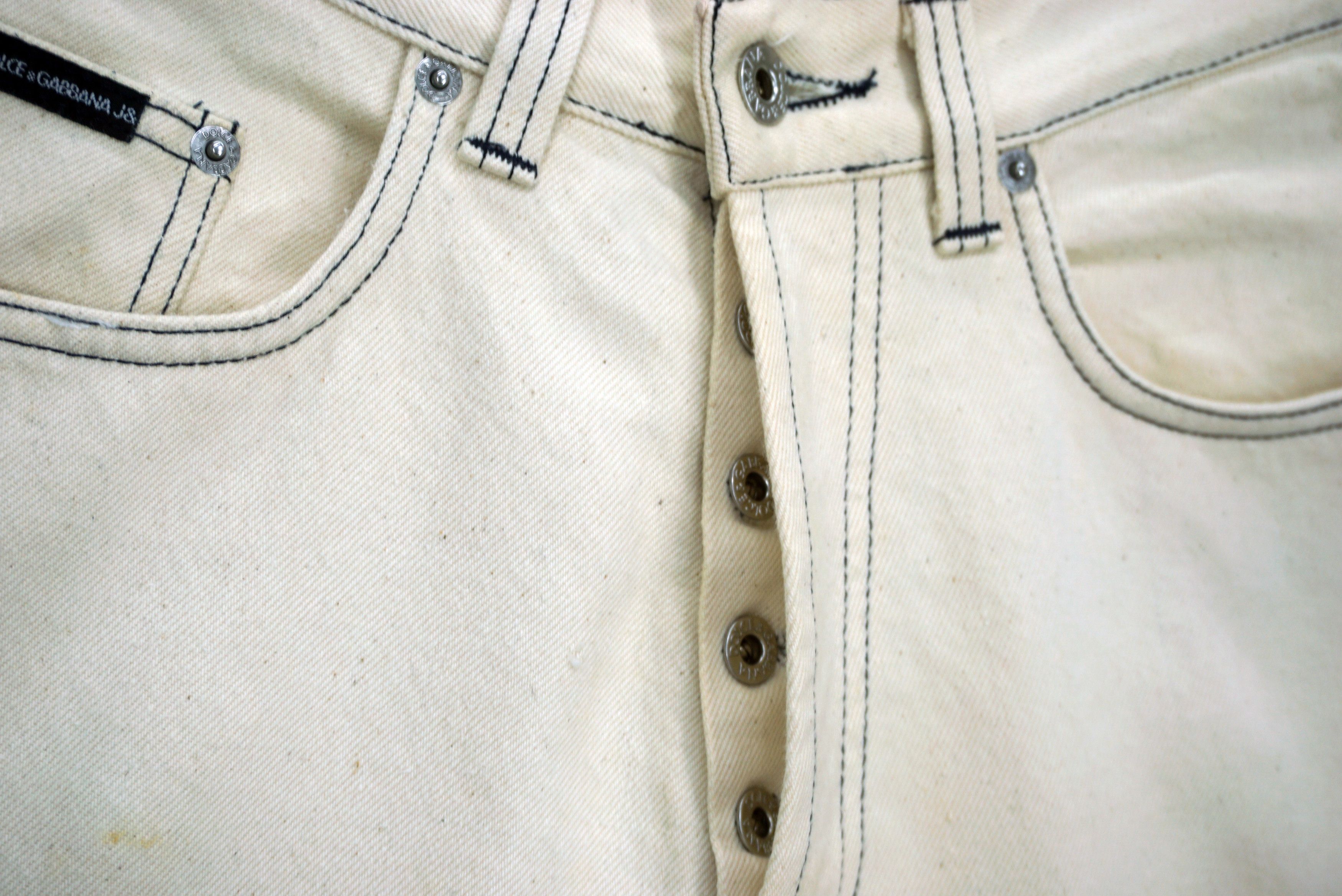 Dolce & Gabbana D&G Jeans Size W30xL27.5 High-Waisted Cropped Denim Size US 30 / EU 46 - 7 Thumbnail