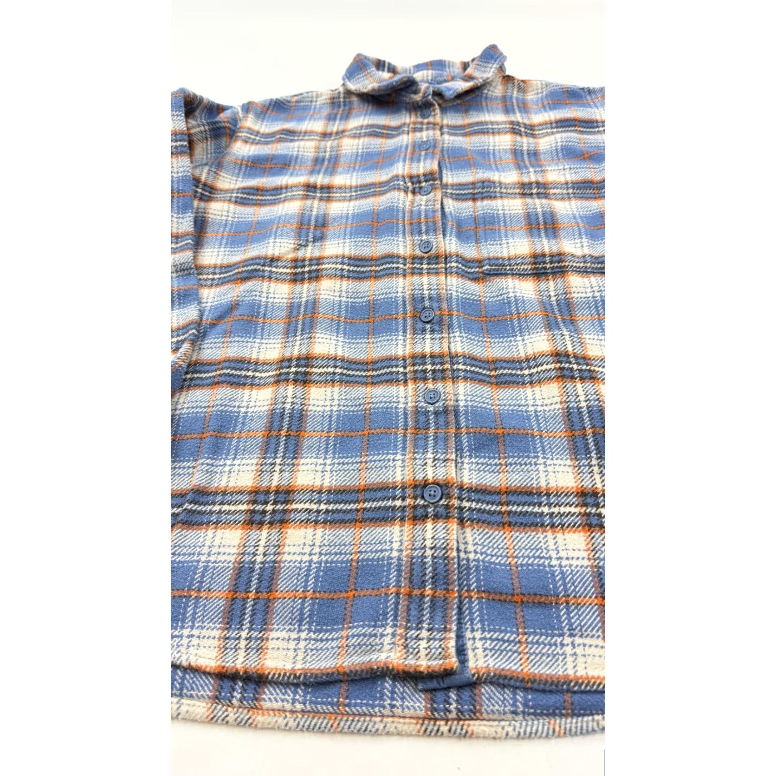 American Eagle Outfitters American Eagle Outfitters Shirt Womens Small Blue Plaid Flannel Long Sleeve Size S / US 4 / IT 40 - 2 Thumbnail