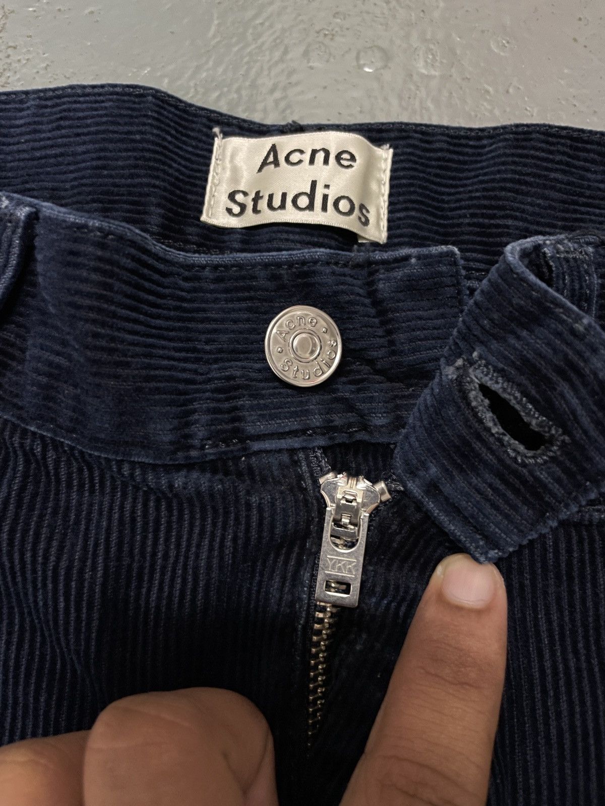 Acne Studios × Designer Acne Studios Boy Cord Indigo Corduroy Pants Size US 26 / EU 42 - 2 Thumbnail